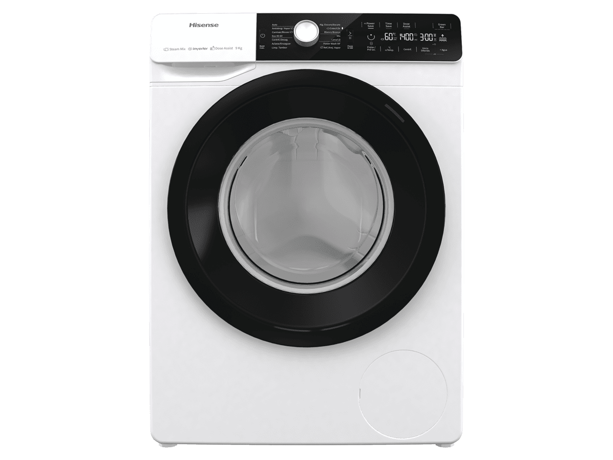 Hisense - Máquina de lavar WFGA90141VM, 9 kg, Capacidade de lavagem 