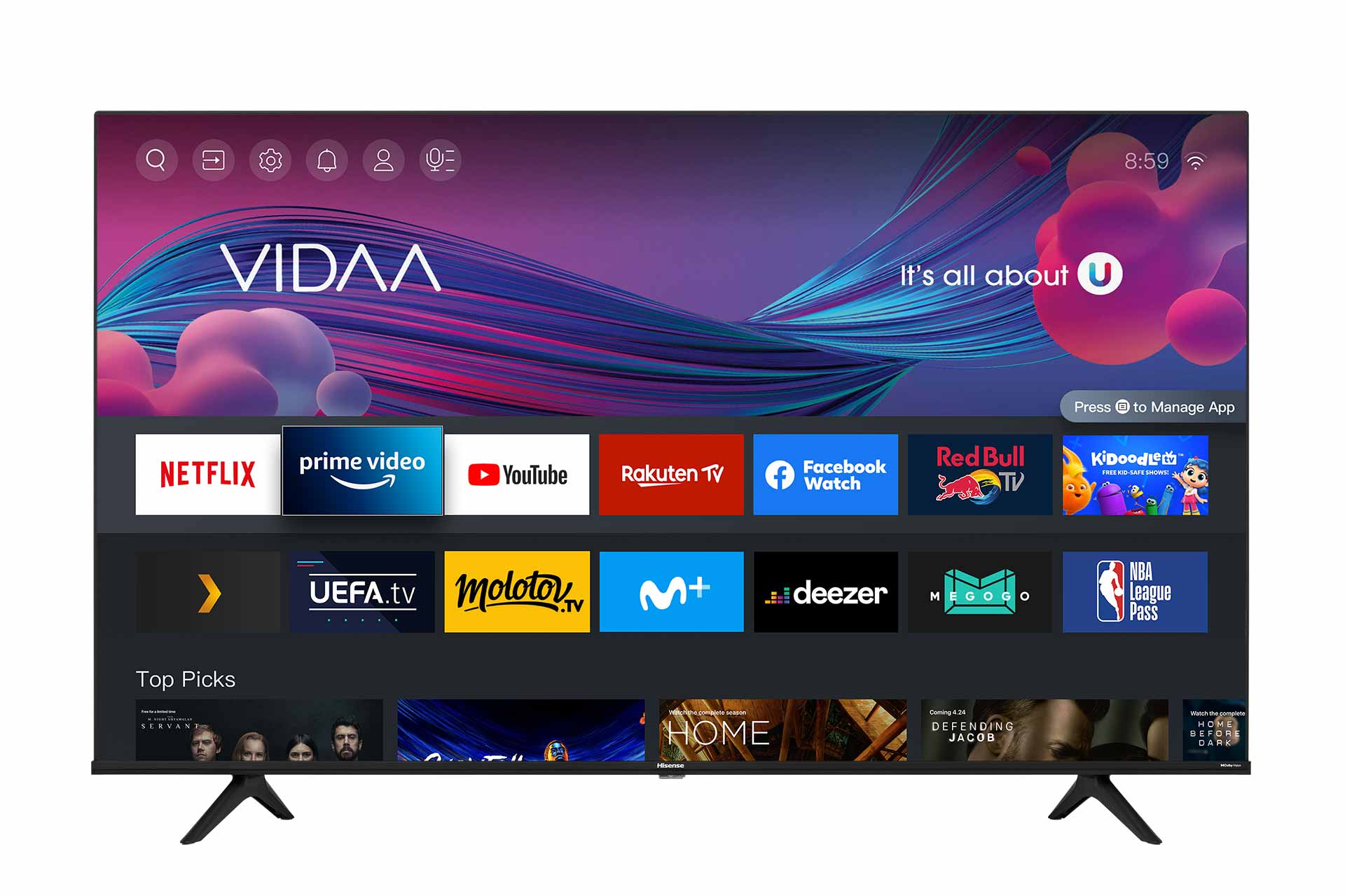 Hisense - UHD TV 65A6G 65″