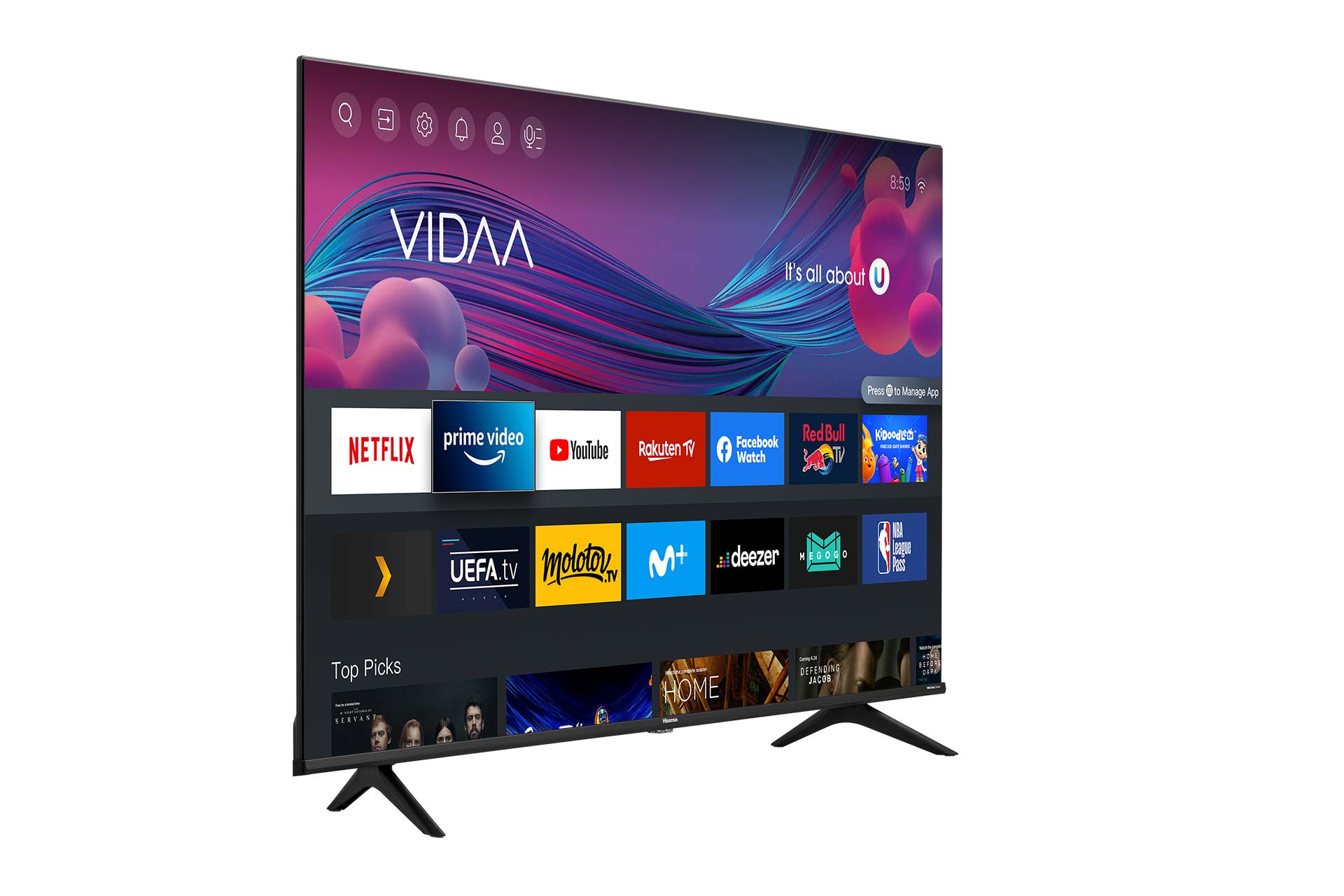 Hisense - UHD TV 58A6G 58″