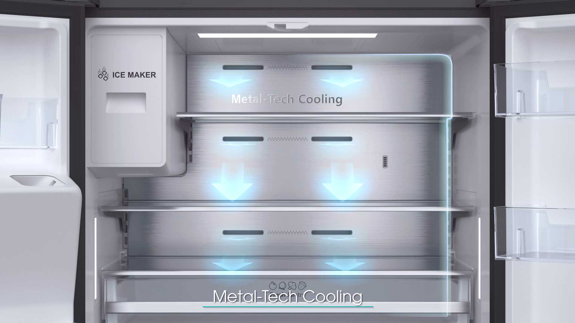Frigorífico con Metal Cooling Hisense