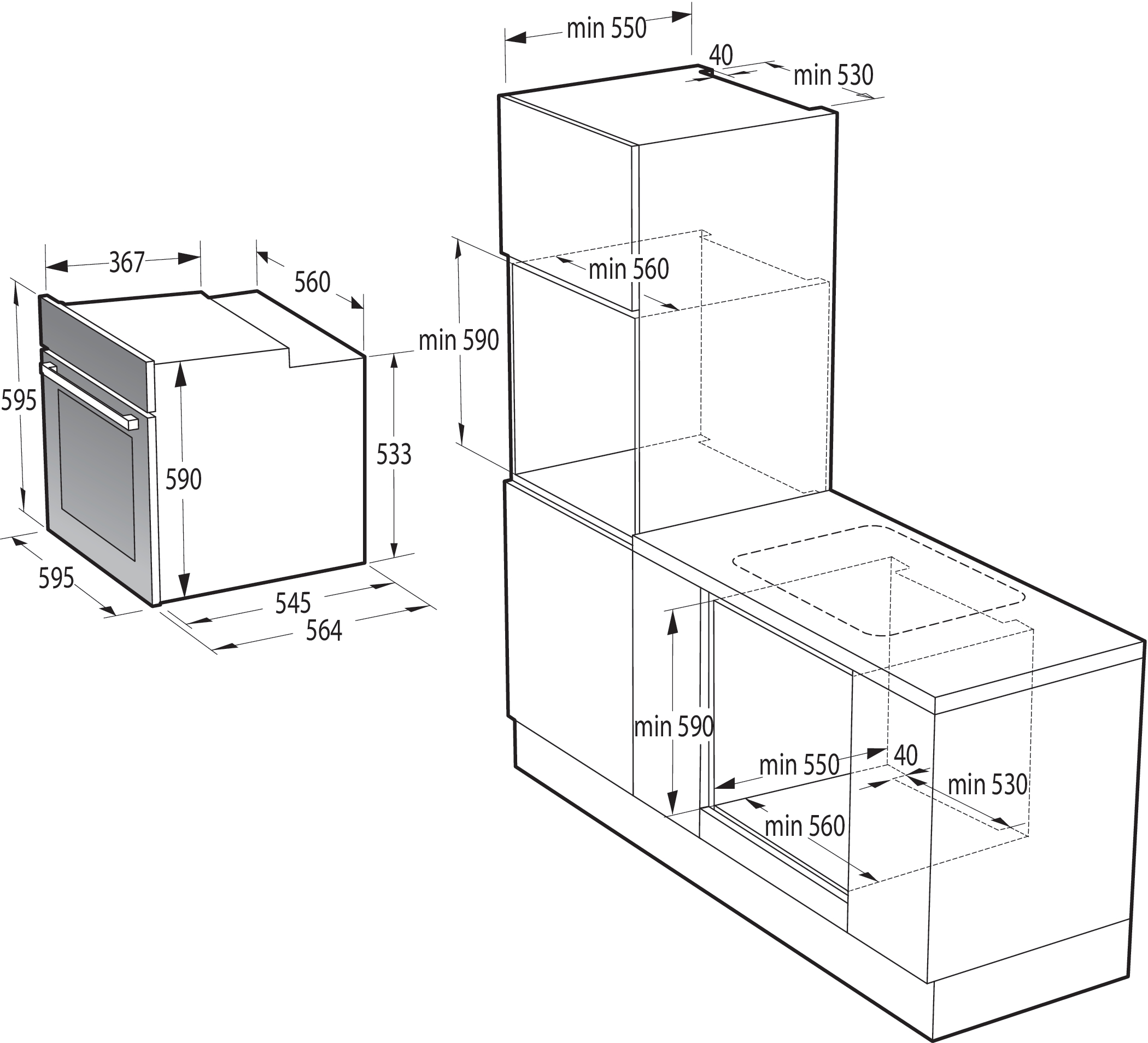 Hisense - Forno encastrável BSA65226AX