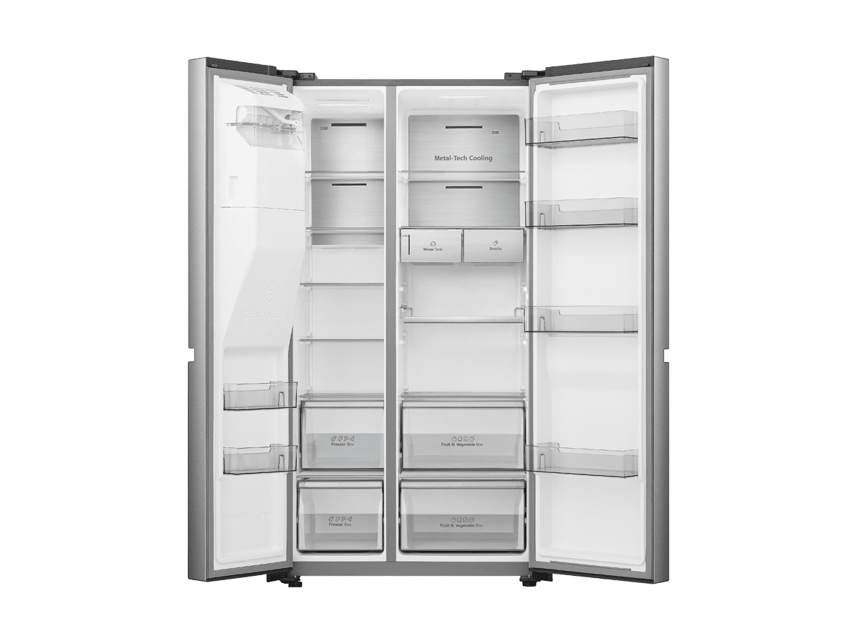 Hisense - RS818N4TIE – Frigorífico Americano Side By Side, Classe E, 632L