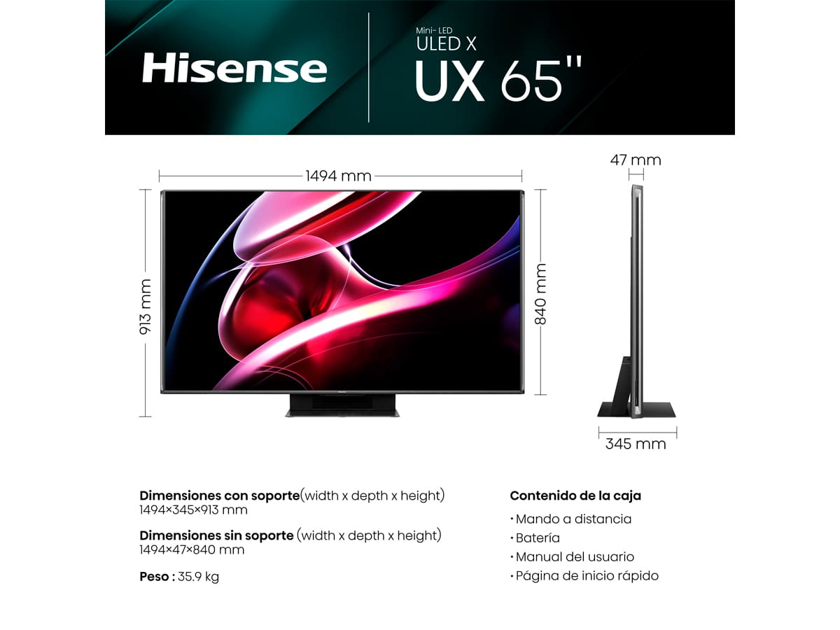 Hisense - Mini LED TV 65UXKQ