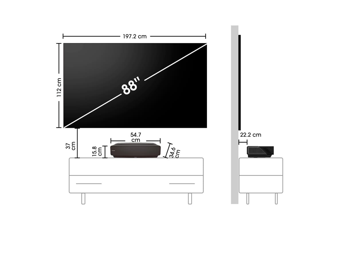 Hisense - Laser TV 88L5V 88″