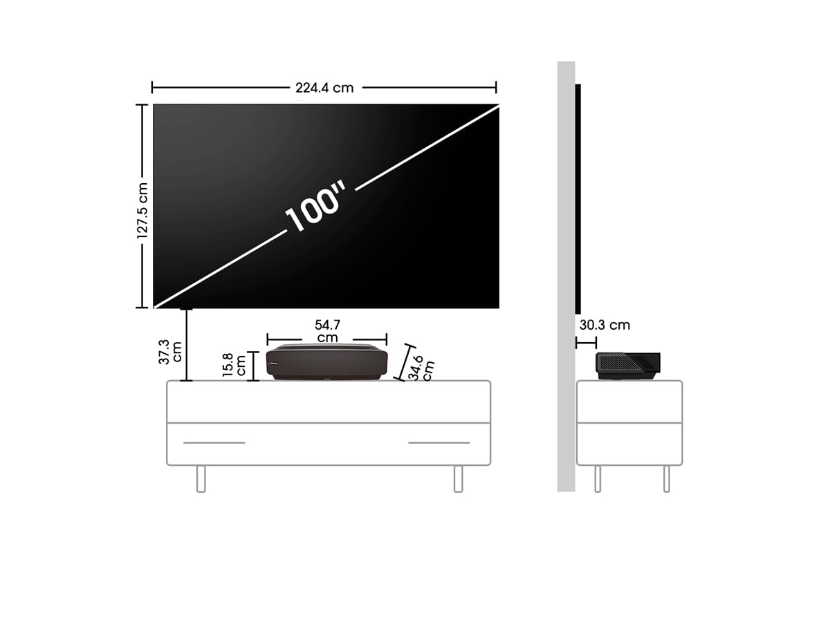 Hisense - Laser TV 100L5F-B12