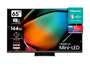 Hisense Mini Led Televisor 65" U8KQ, Sonido multicanal, Modo Juego