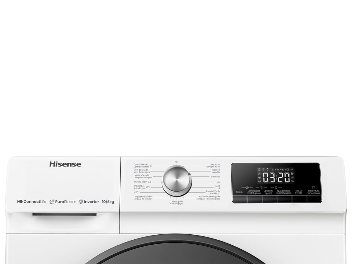 Hisense - WF5S1045BW – Máquina de Lavar Roupa Serie 5S, 10,5Kg , Classe A