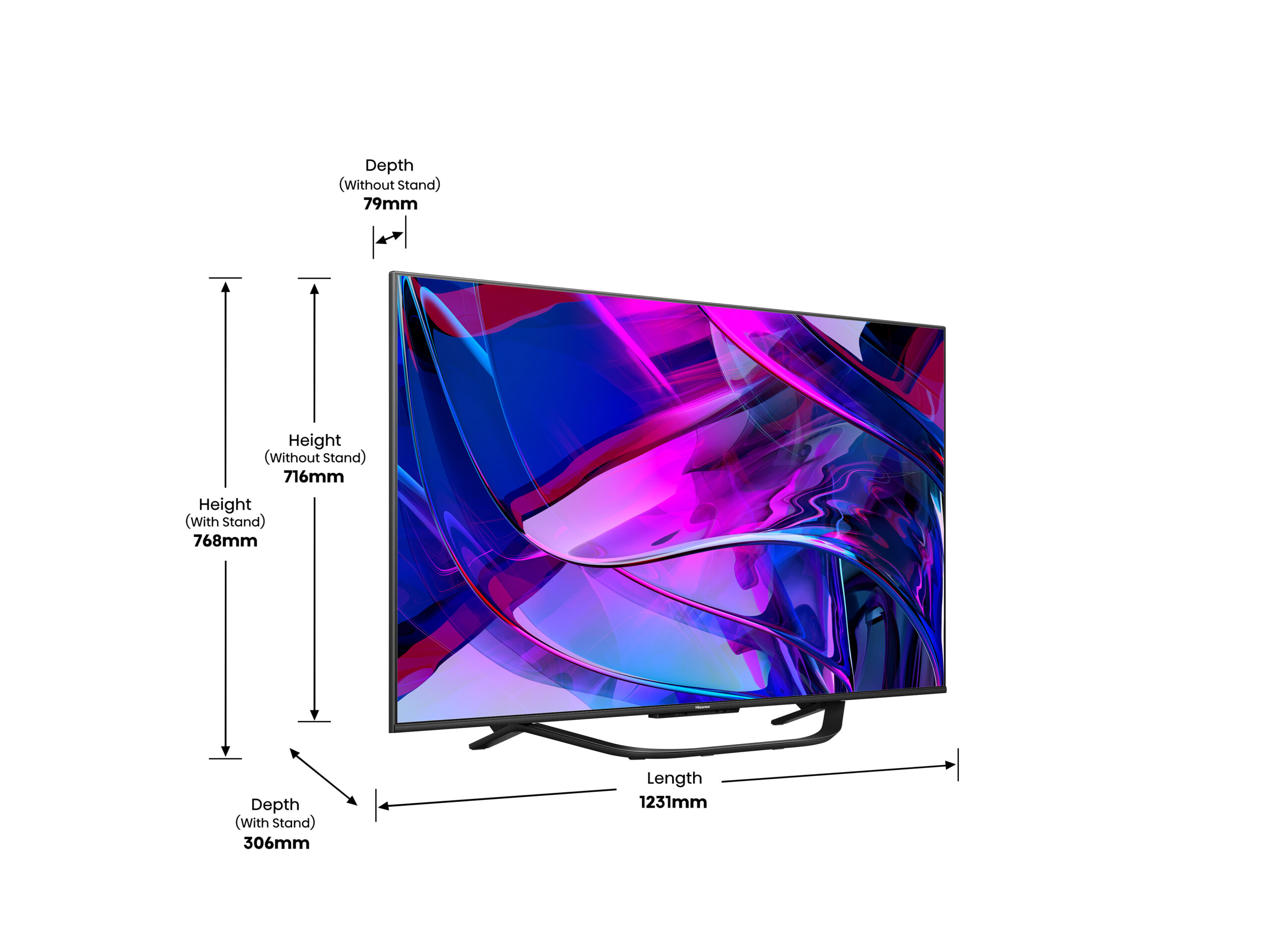 Hisense - Mini LED TV 55U7KQ