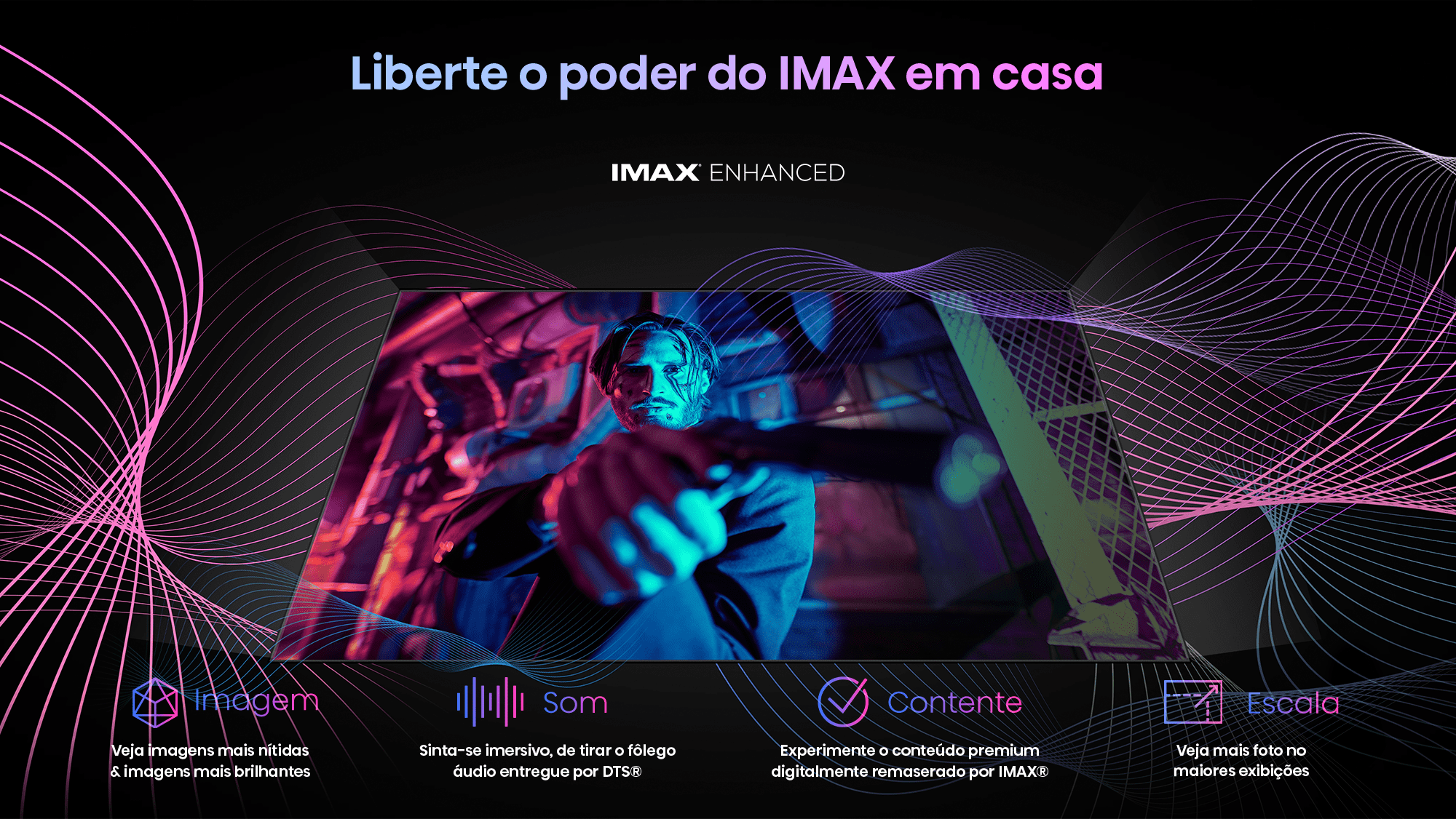 Liberte o poder do IMAX em casa