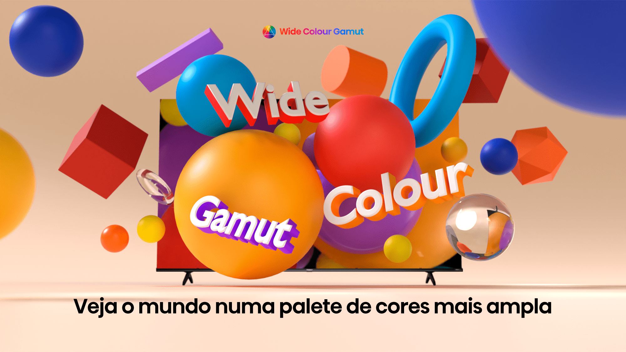 Ampla gama de cores