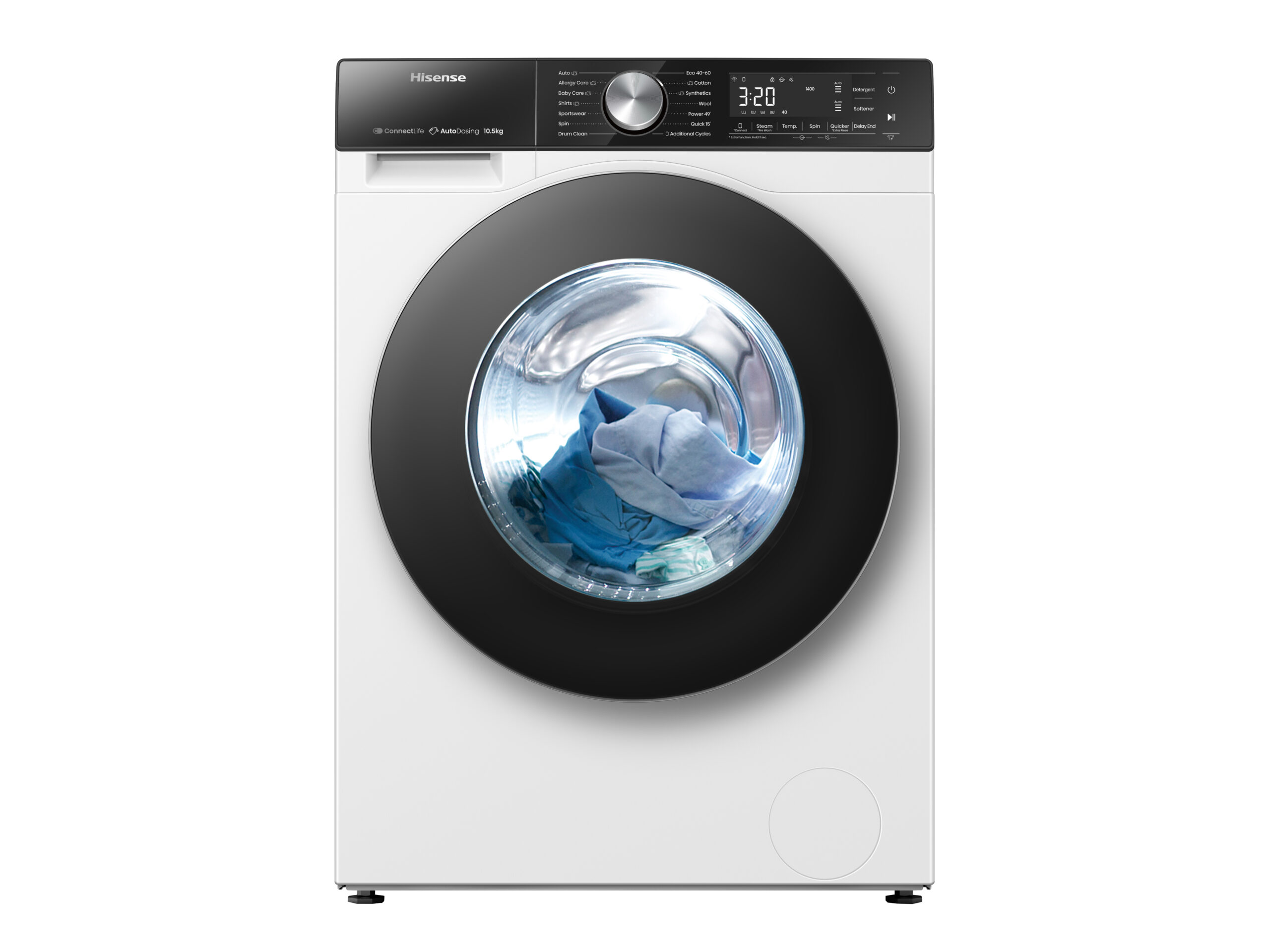 Hisense - WF5S1045BW – Máquina de Lavar Roupa Serie 5S, 10,5Kg , Classe A
