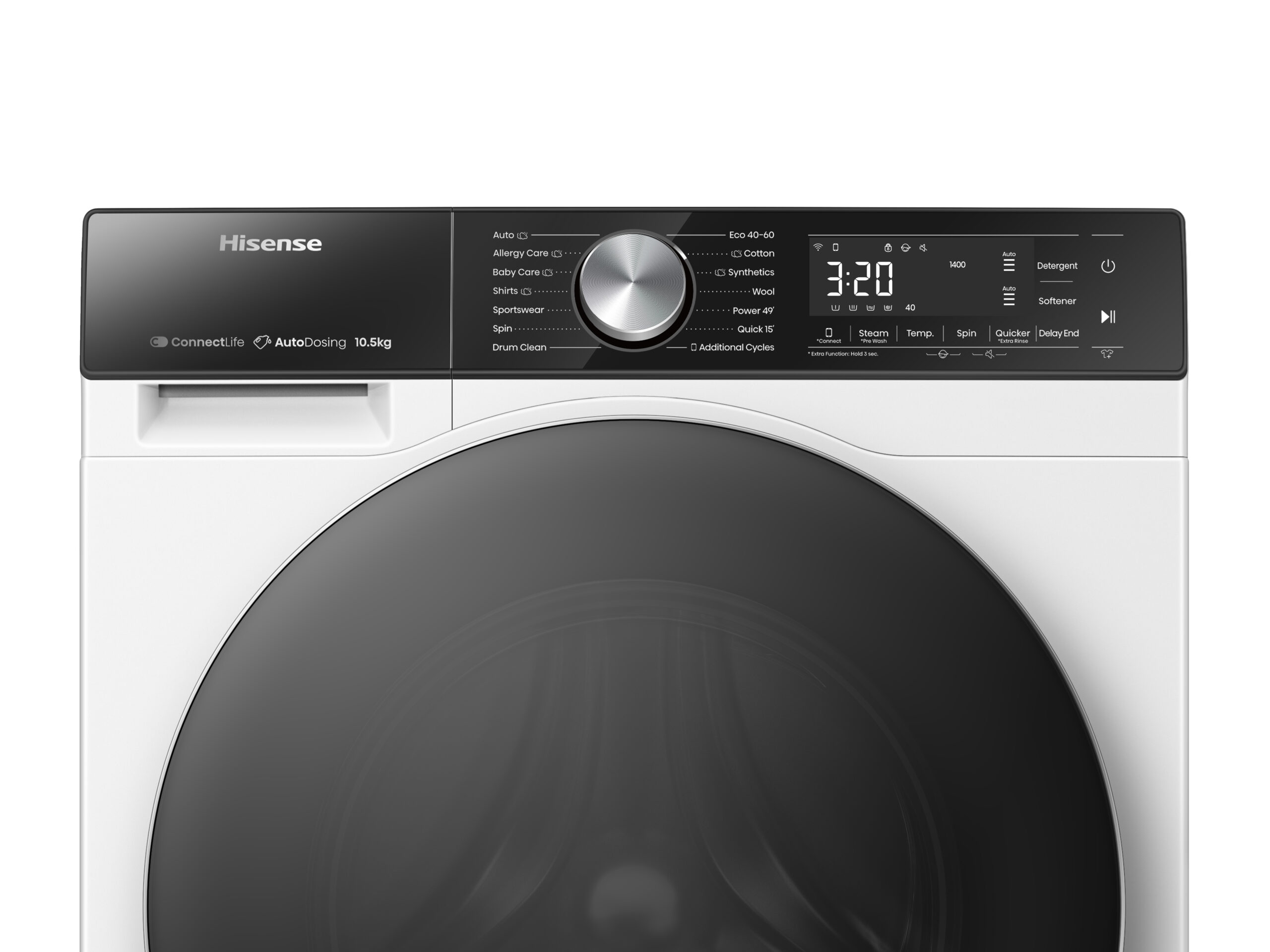 Hisense - WF5S1045BW – Máquina de Lavar Roupa Serie 5S, 10,5Kg , Classe A