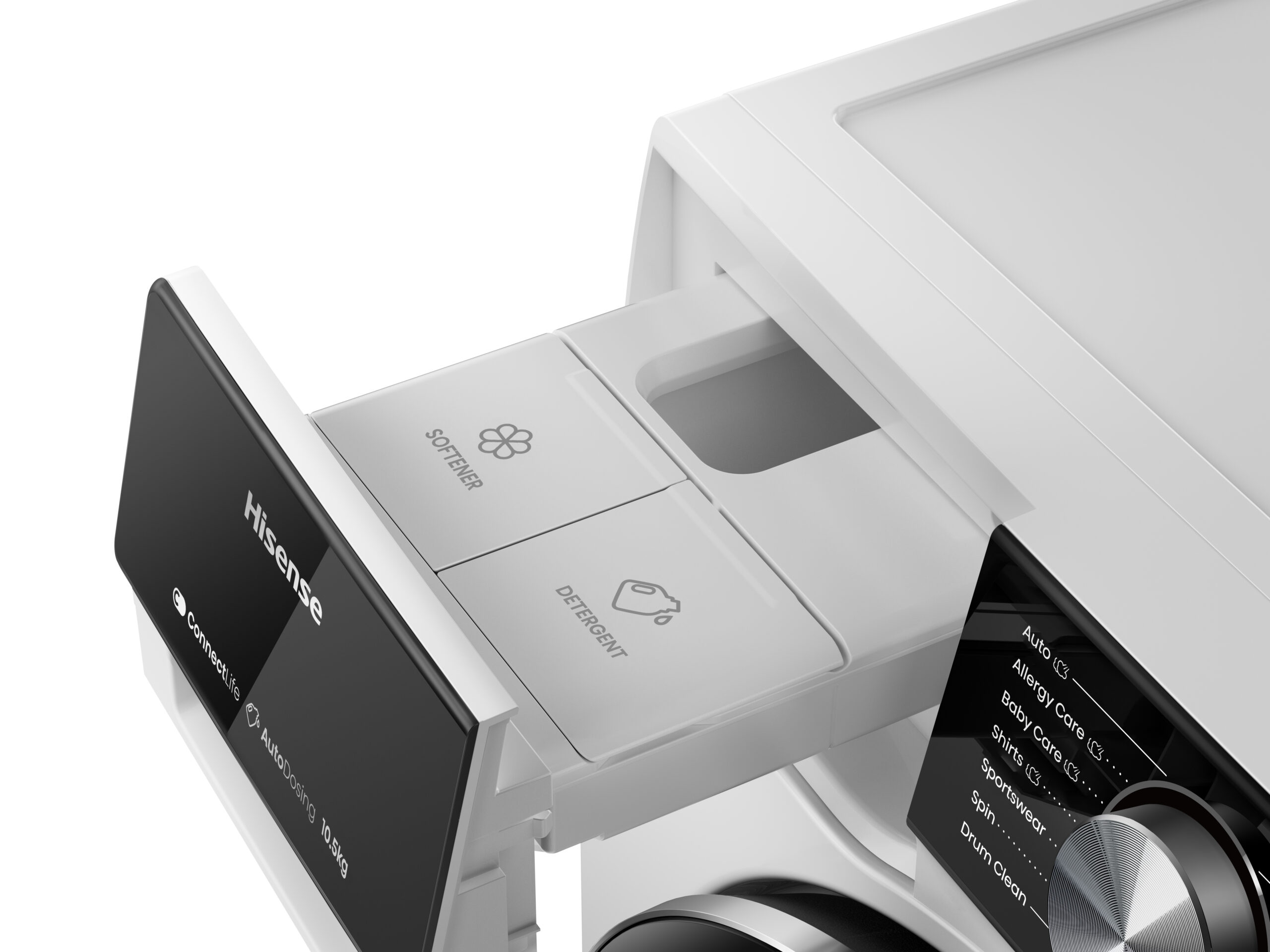 Hisense - WF5S1045BW – Máquina de Lavar Roupa Serie 5S, 10,5Kg , Classe A