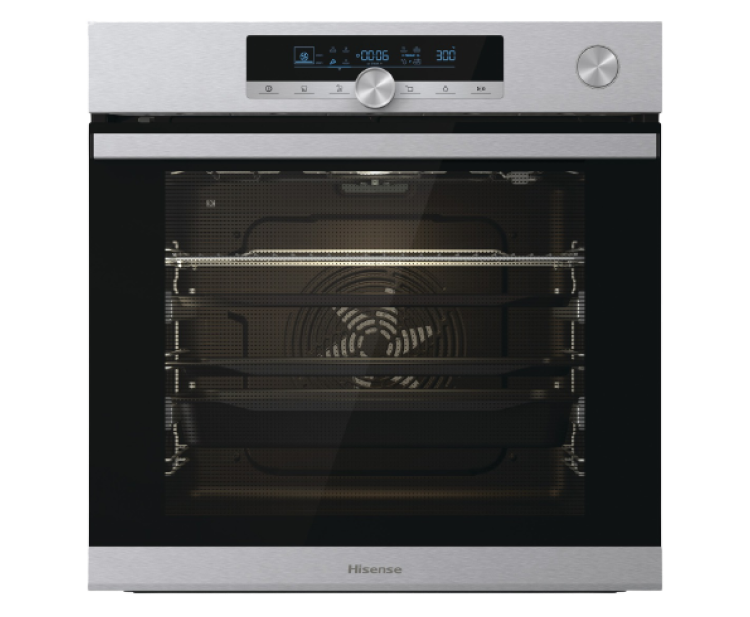 Hisense - Forno BSA66334PX, Limpieza pirolítica + Cozedura a vapor, 