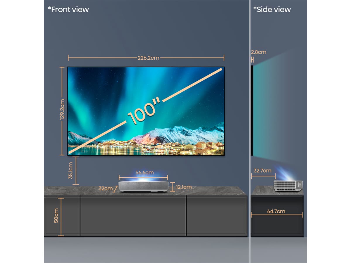 Hisense - Laser TV 100L5HD 100″
