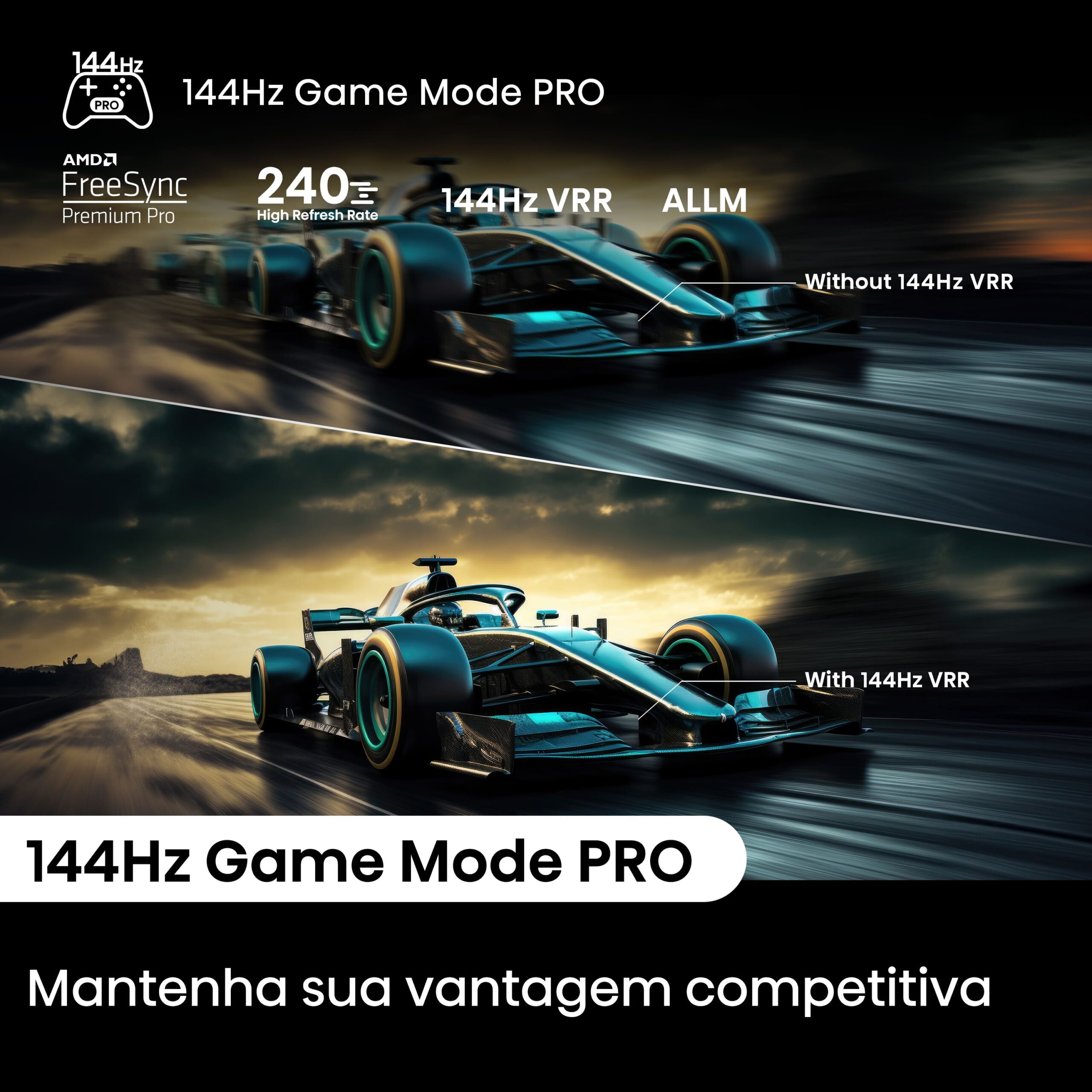 Hisense - Mini-LED TV 65U8NQ, Quantum Dot Colour, 2.1.2 Som multicanal, Modo Jogo de 144Hz