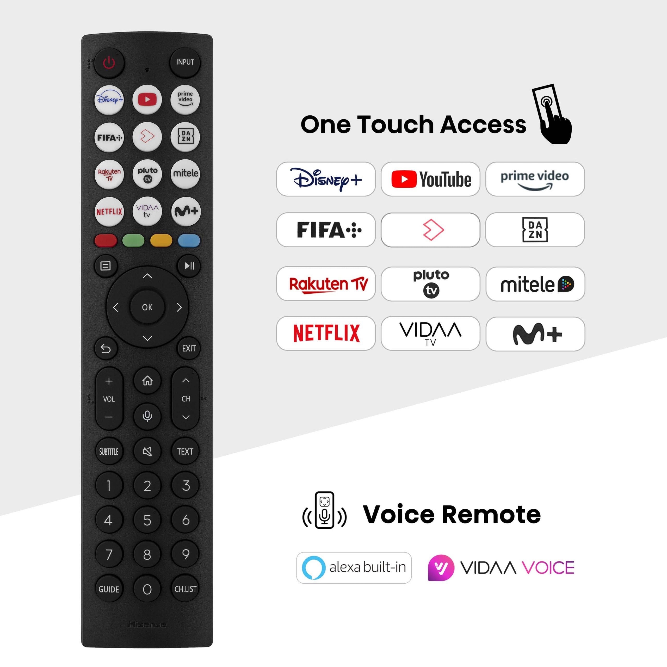 Hisense - QLED TV 55A7NQ Smart TV, Quantum Dot Colour, Dolby Vision & Atmos, Alexa Built in & VIDAA Voice