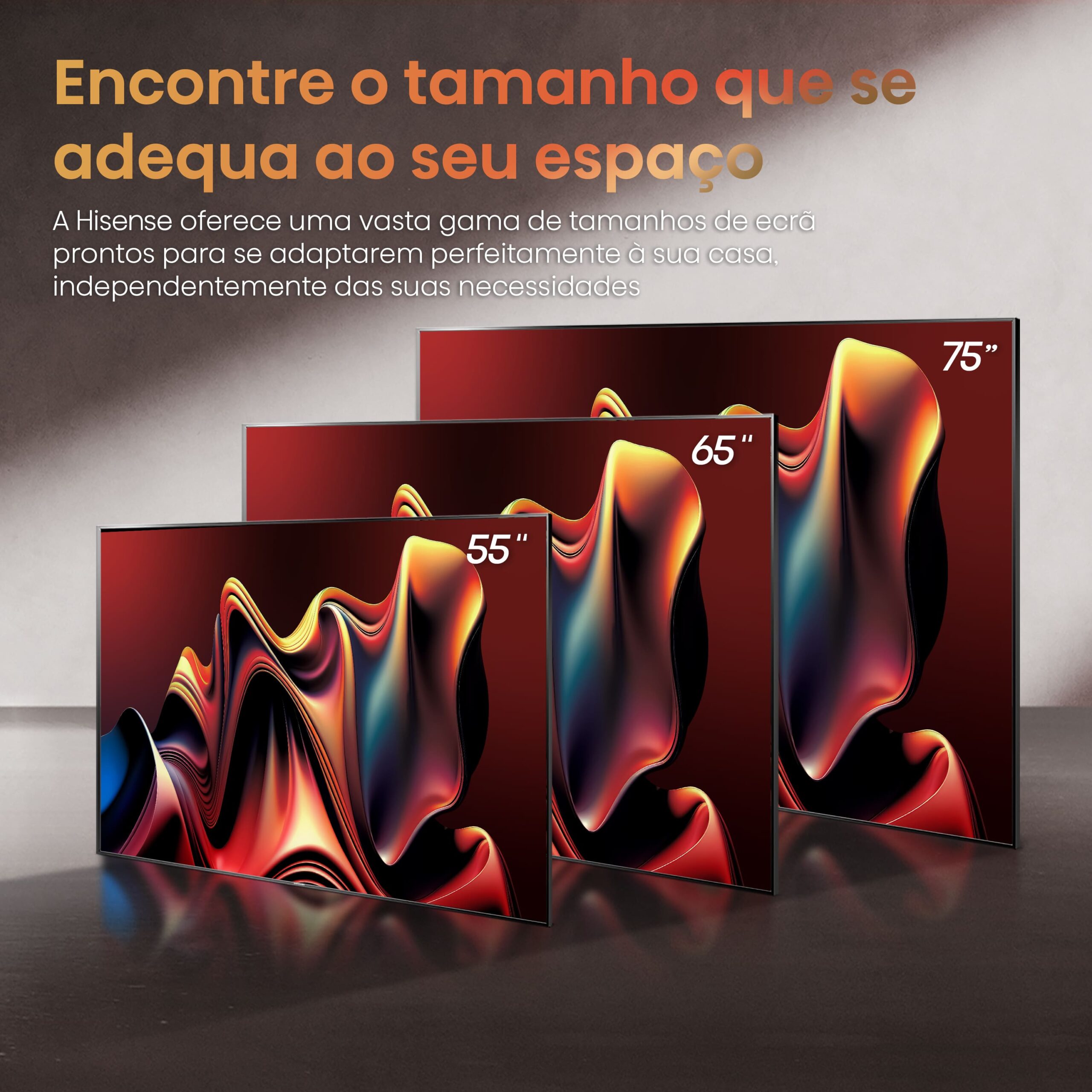Hisense - Mini-LED TV 65U7NQ, Quantum Dot Colour, Modo Jogo de 144Hz, Full Array Local Dimming