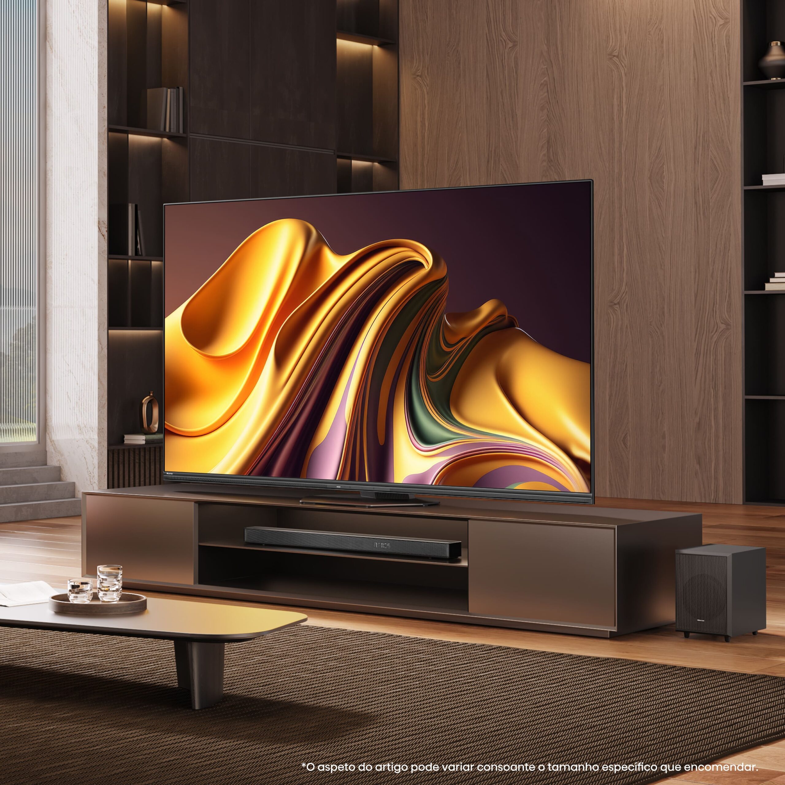 Hisense - Mini-LED TV 65U8NQ, Quantum Dot Colour, 2.1.2 Som multicanal, Modo Jogo de 144Hz