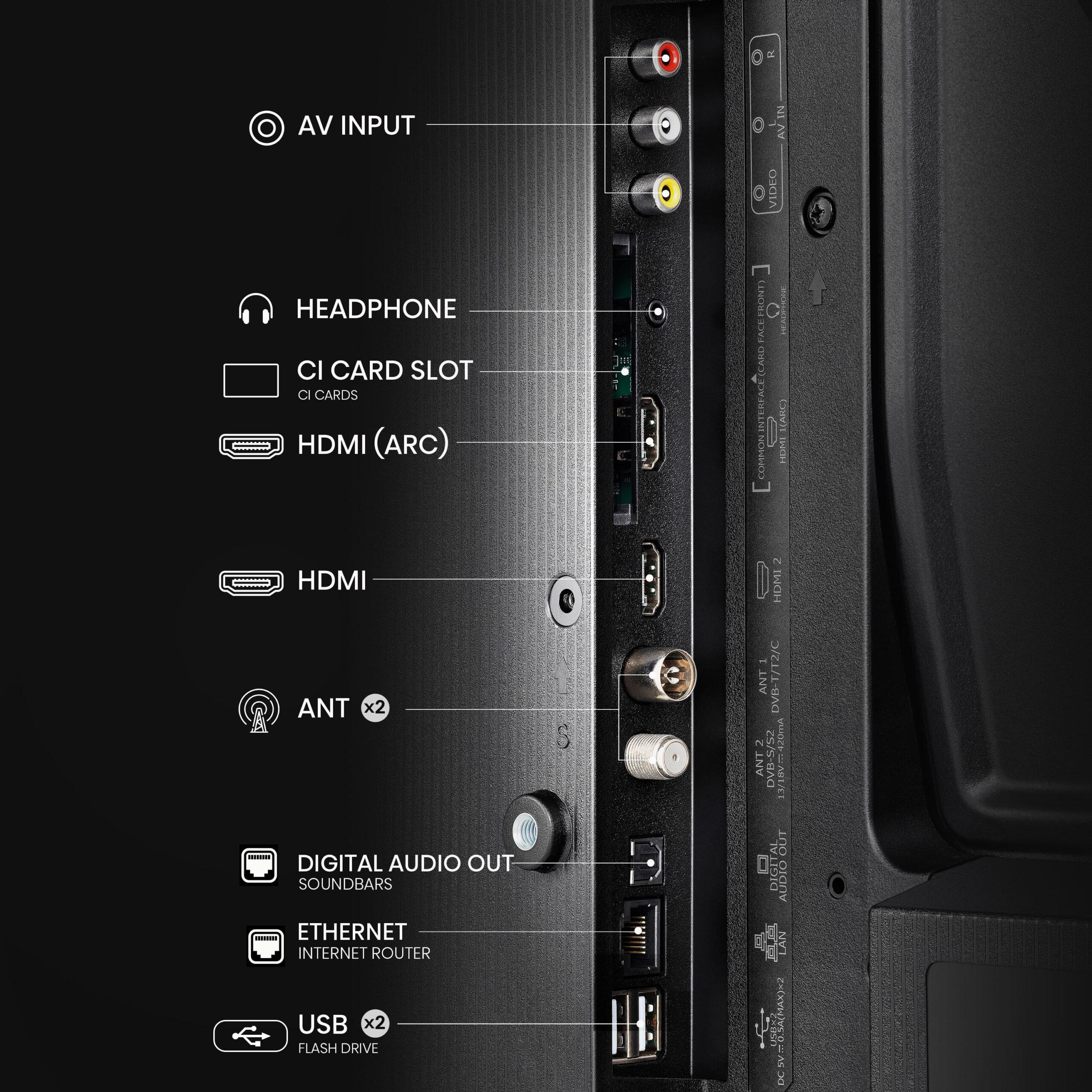 Hisense - Smart TV HD 32A4N 32 polegadas, TV com Modo Jogo, DVB-T2