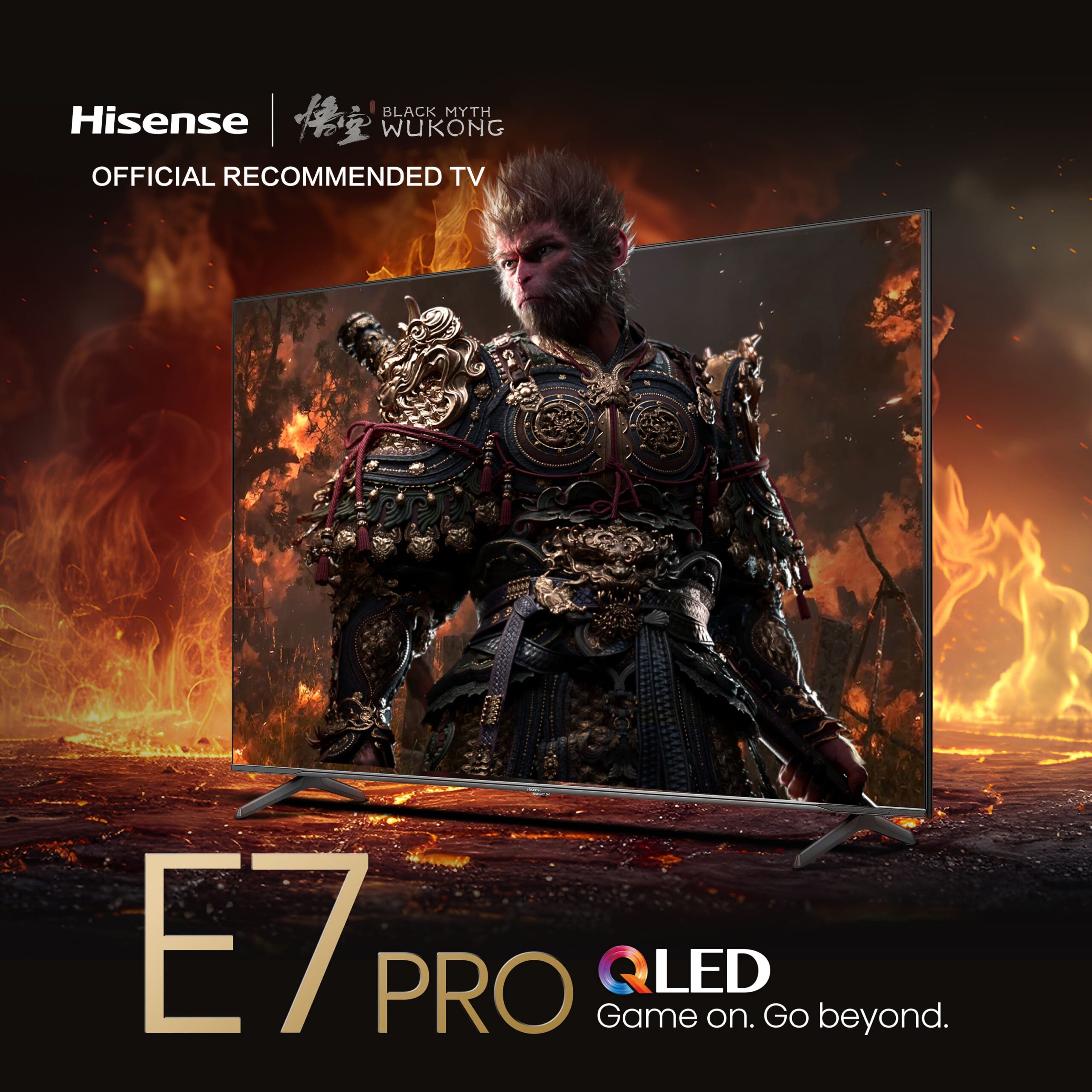 Hisense - QLED 75E7NQ Pro, Gaming TV, Modo Jogo de 144Hz, FALD, AMD Freesync Premium Pro