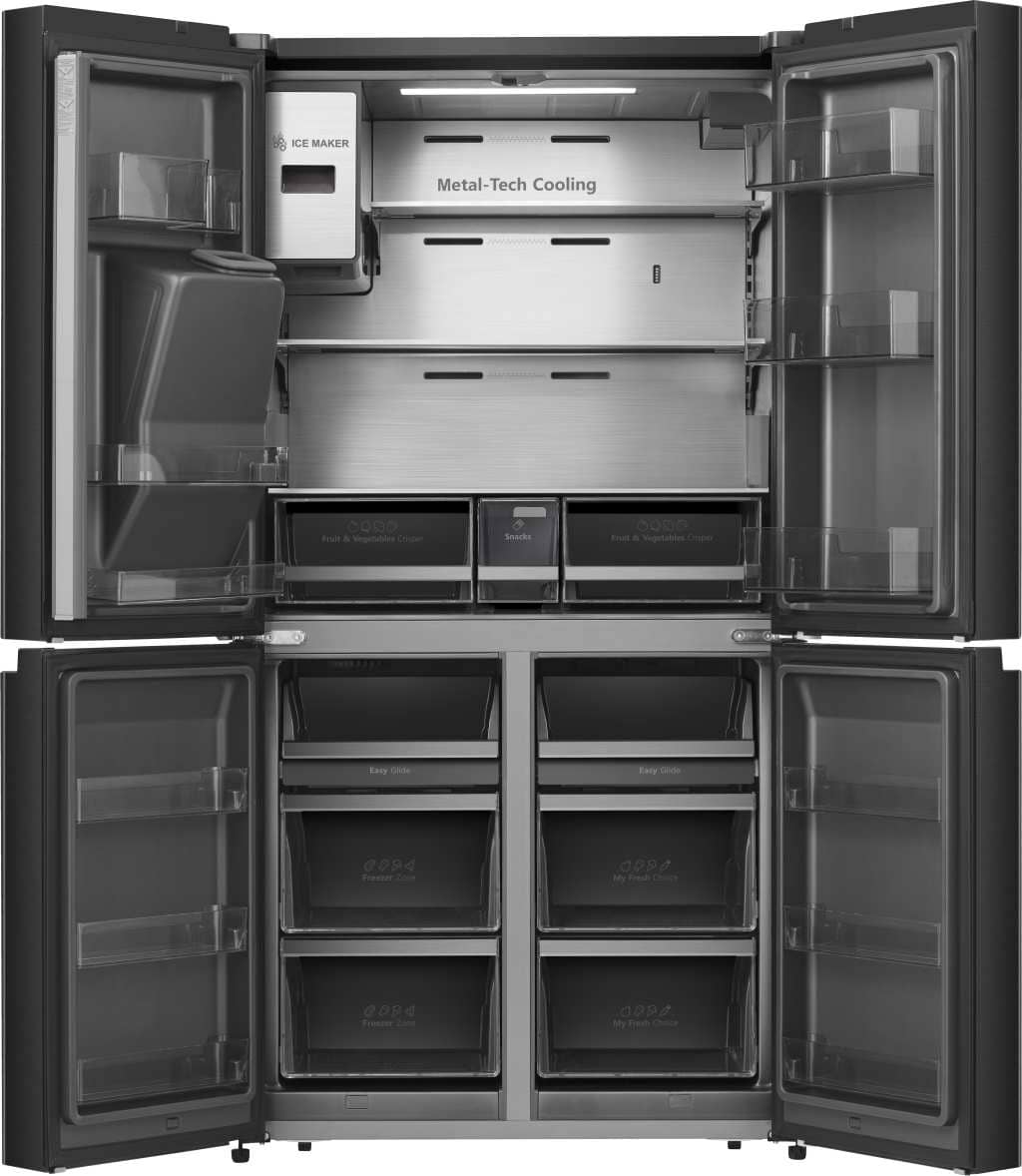 Hisense - RQ760N4IFE – Frigorífico Americano Cross Door, Classe E, 577L