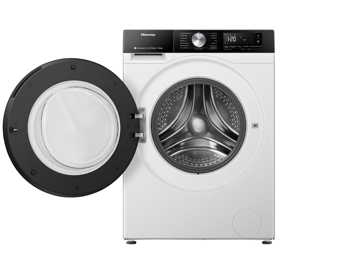 Hisense - WD3S8045BW3 – Máquina de Lavar e Secar Roupa Serie 3S, 8/5 Kg, Classe D/A -30%
