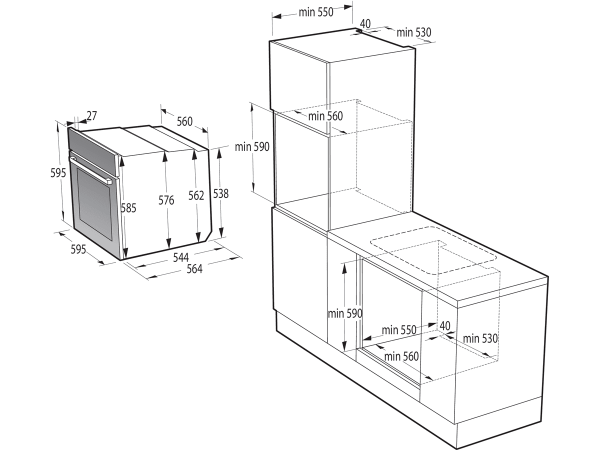 Hisense - Forno BI64213E1PX