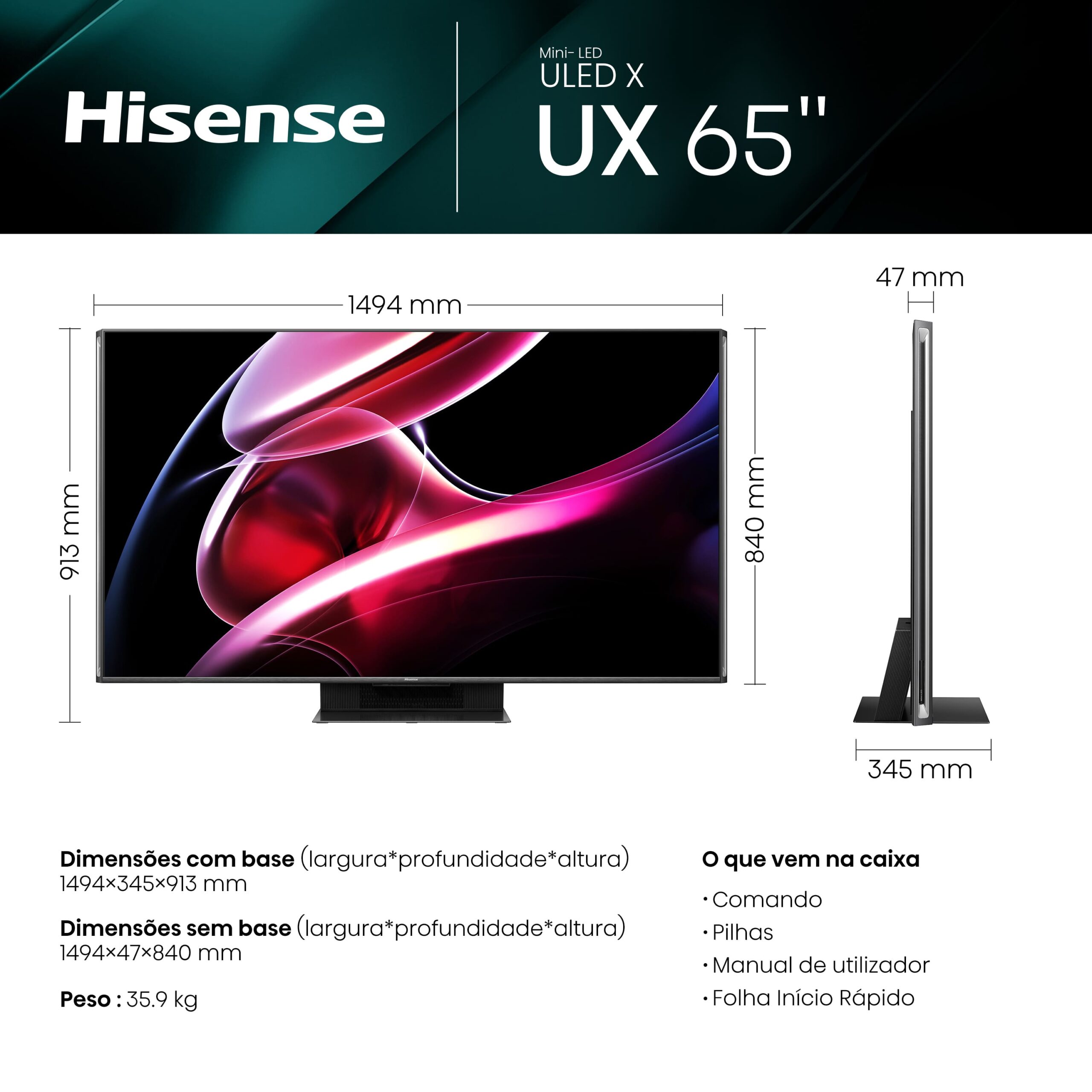 Hisense - Mini LED TV 65UXKQ
