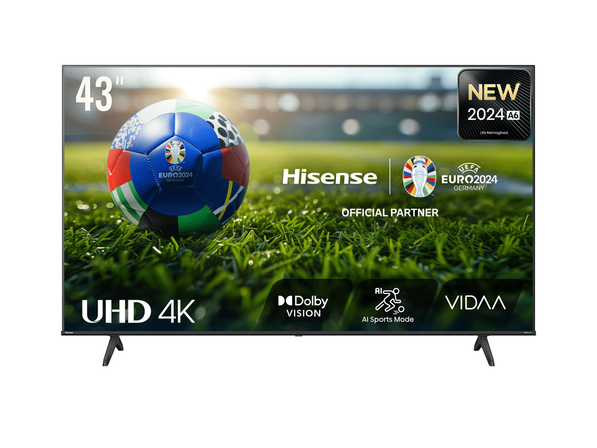 Hisense - 4K TV 43A6N, VIDAA Smart TV, Dolby Vision, Alexa integrado & VIDAA Voice, , 