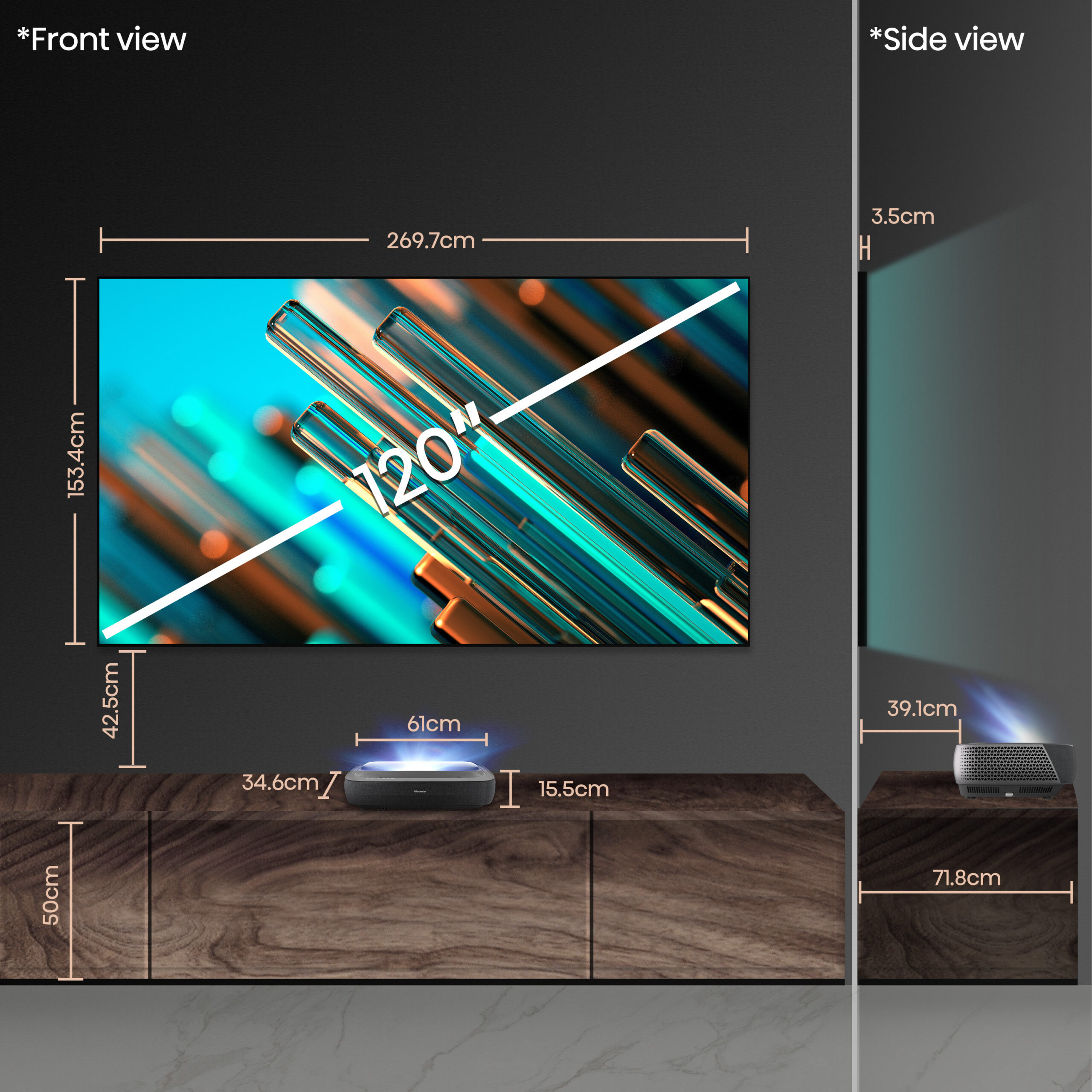 Hisense - Laser TV 120L9HA 120″