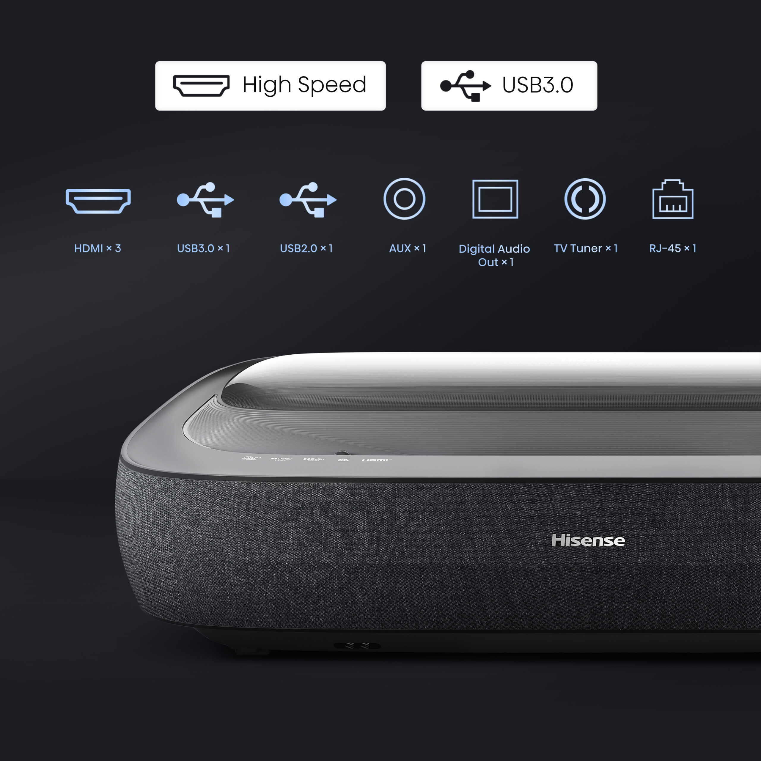 Hisense - Laser TV 120L9HA 120″