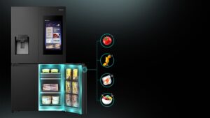 Novo frigorífico Cross Door RQ760N4IFE com ecrã inteligente 5