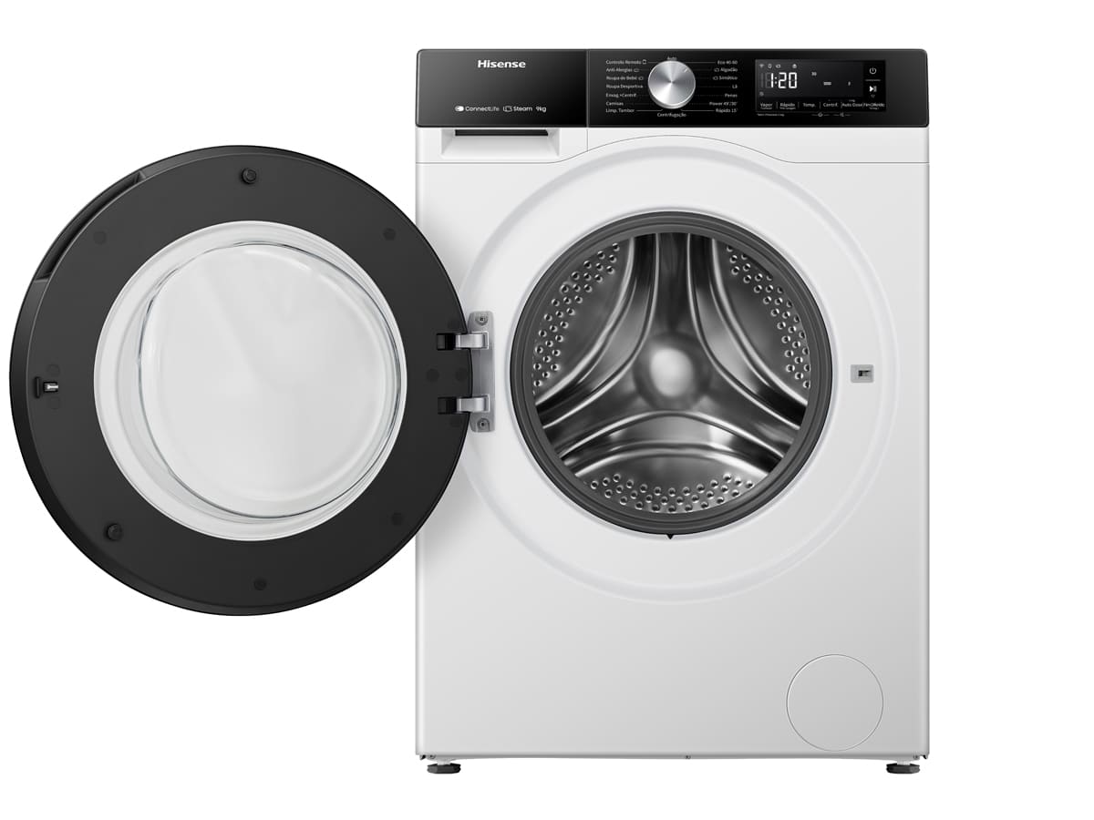 Hisense - WF3S9045BW3 – Máquina de Lavar Roupa Serie 3S, 9Kg, Classe A -30%