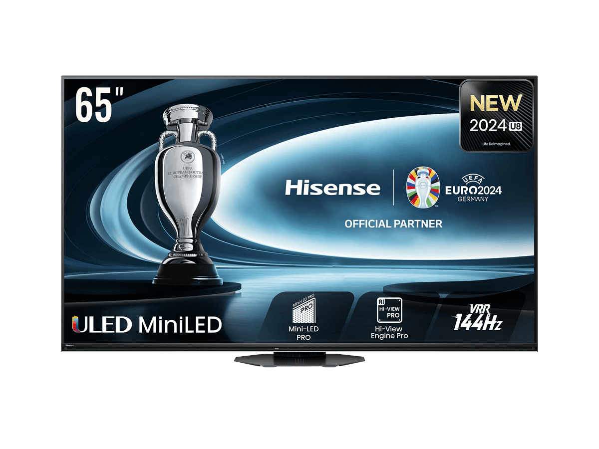 Hisense - Mini-LED TV 65U8NQ, Quantum Dot Colour, 2.1.2 Som multicanal, Modo Jogo de 144Hz, , 