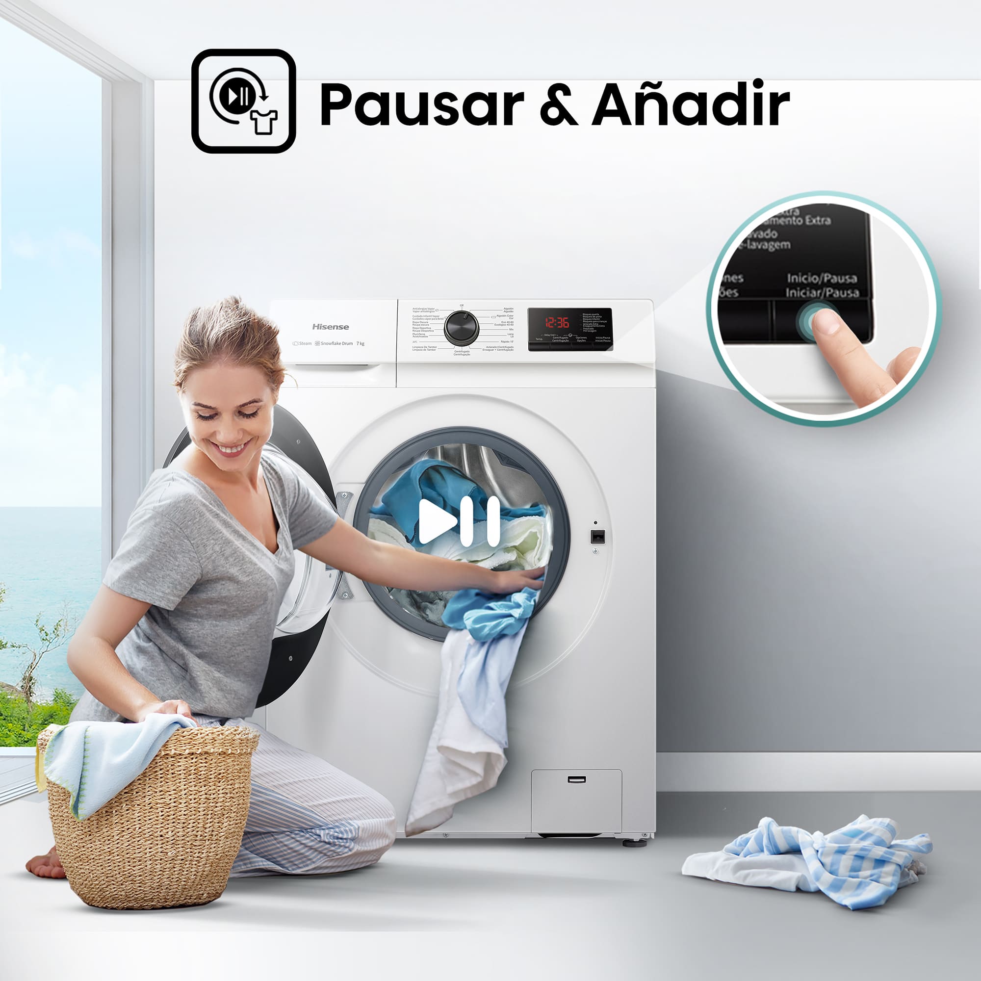 Pausar y Añadir WFVB7012EM