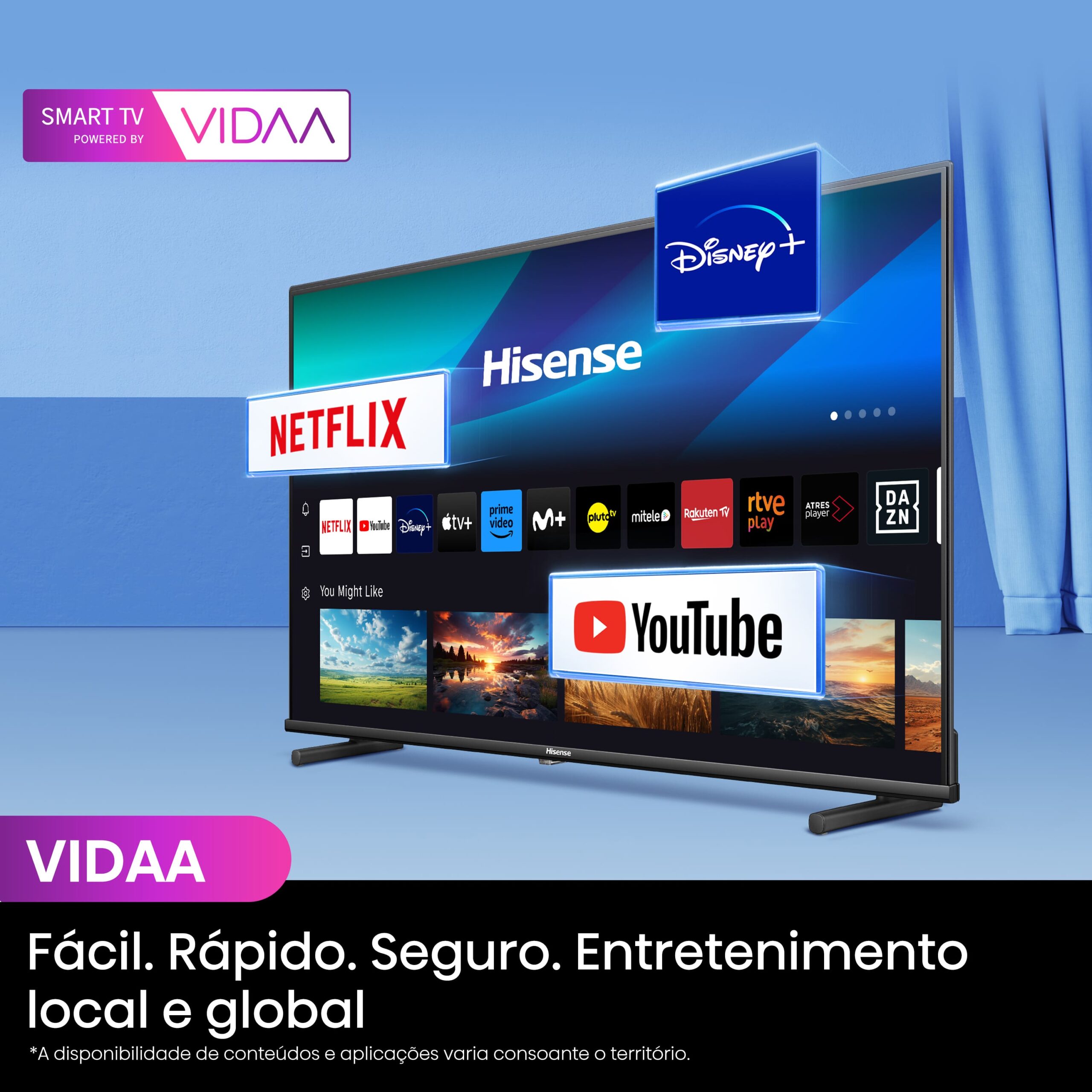 Hisense - QLED TV 32A5NQ Quantum Dot Colour, Dolby Atmos, VIDAA Smart TV, USB Tipo C