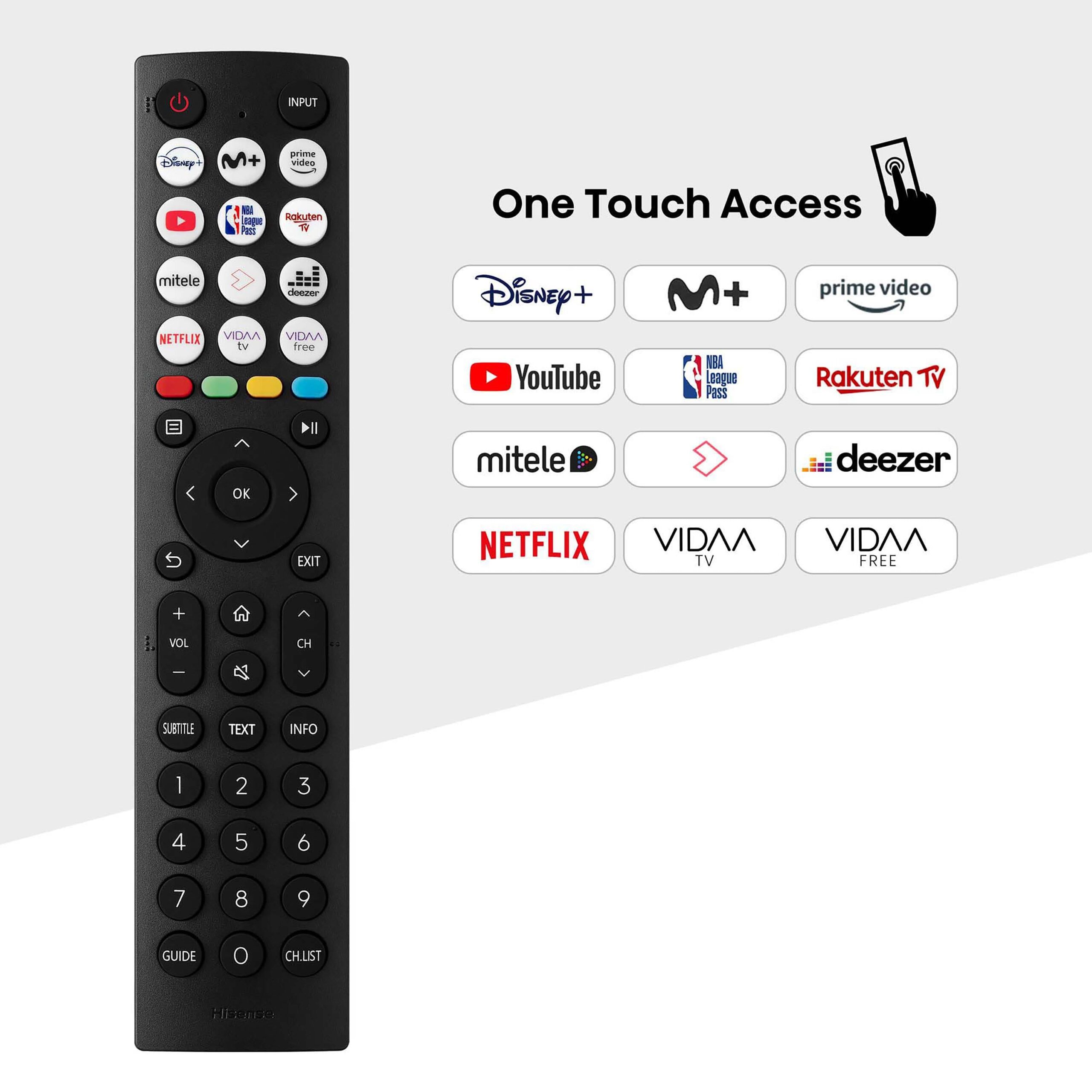 Hisense - QLED TV 32A5NQ Quantum Dot Colour, Dolby Atmos, VIDAA Smart TV, USB Tipo C