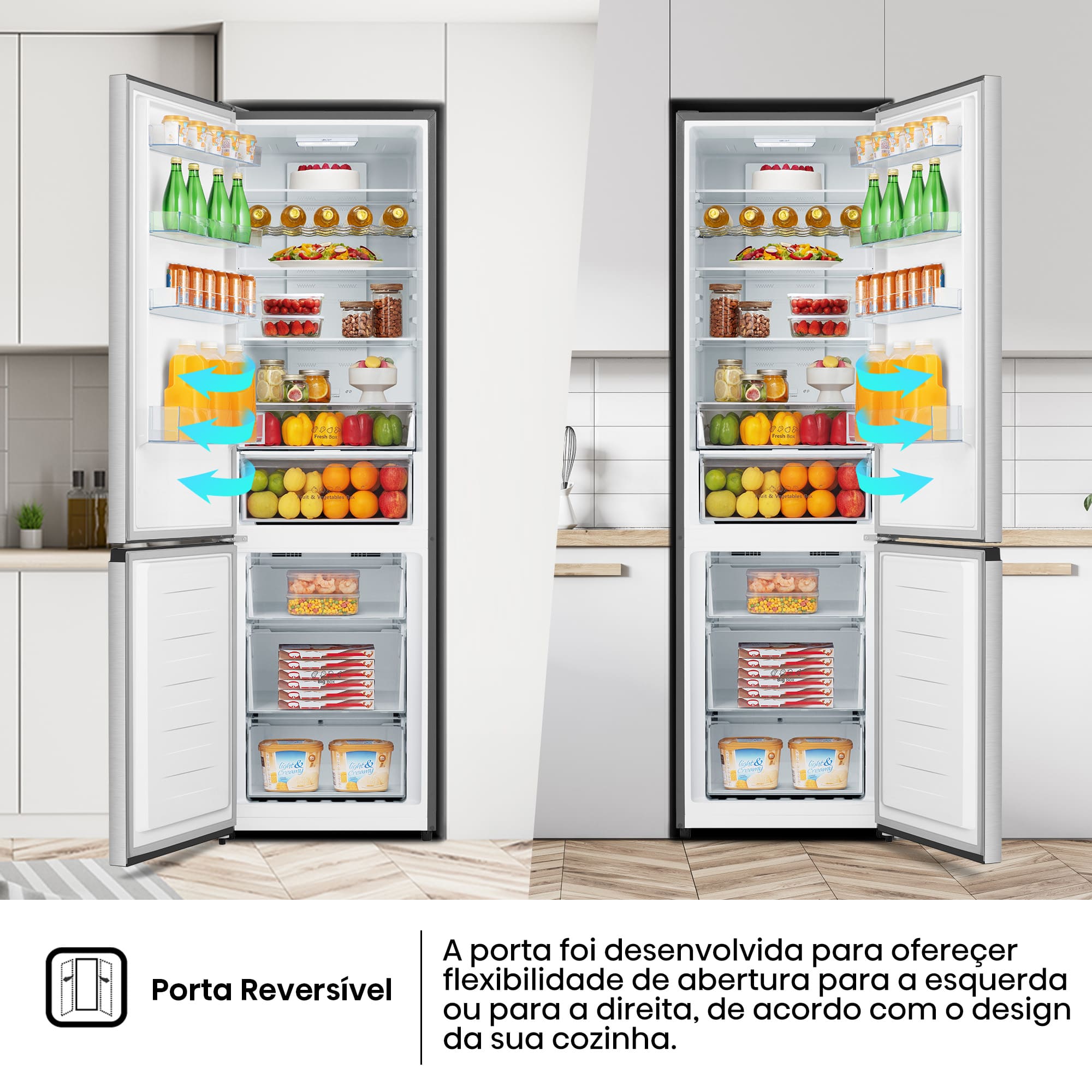 Hisense - RB440N4ACD – Combinado 2 Portas, Classe D, 336L