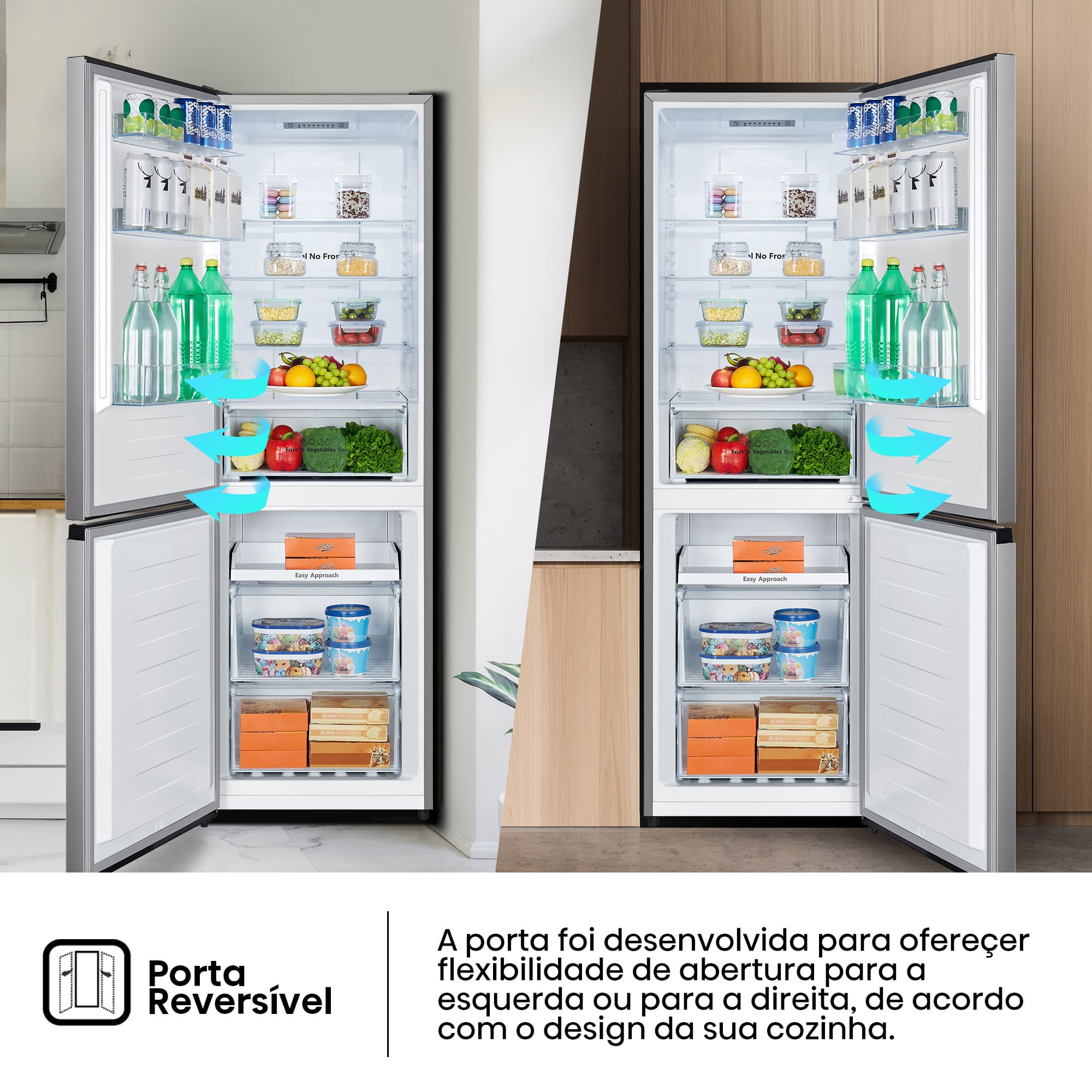 Hisense - RB390N4ACE – Combinado 2 Portas, Classe E, 304L