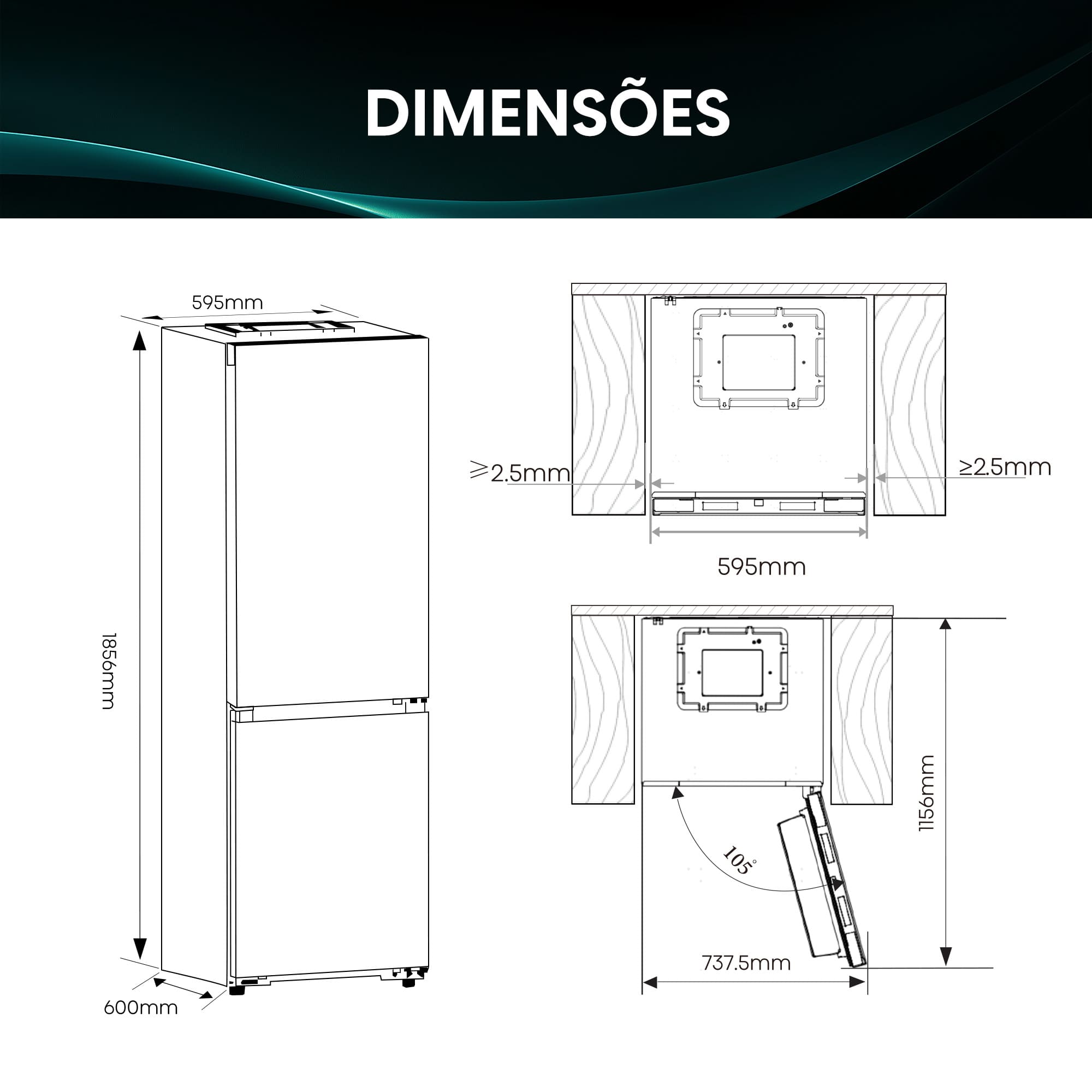 Hisense - RB3K330SAIC – Combinado Kitchen Fit, Classe C, 330L