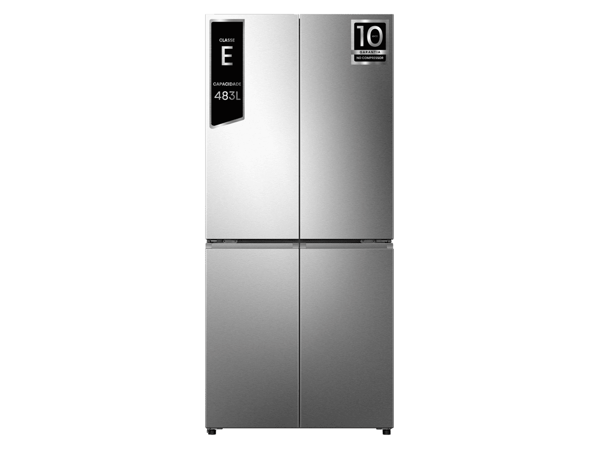 Hisense - RQ5P470SEIE – Frigorífico Americano Cross Door, Classe E, 483L, My Fresh Choice, 