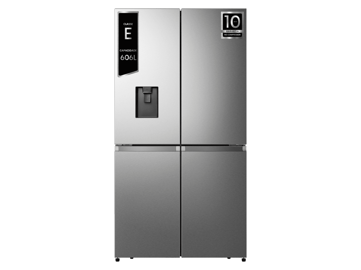 RQ758N4SWSE - Frigorífico Americano Cross Door, Classe E, 606L