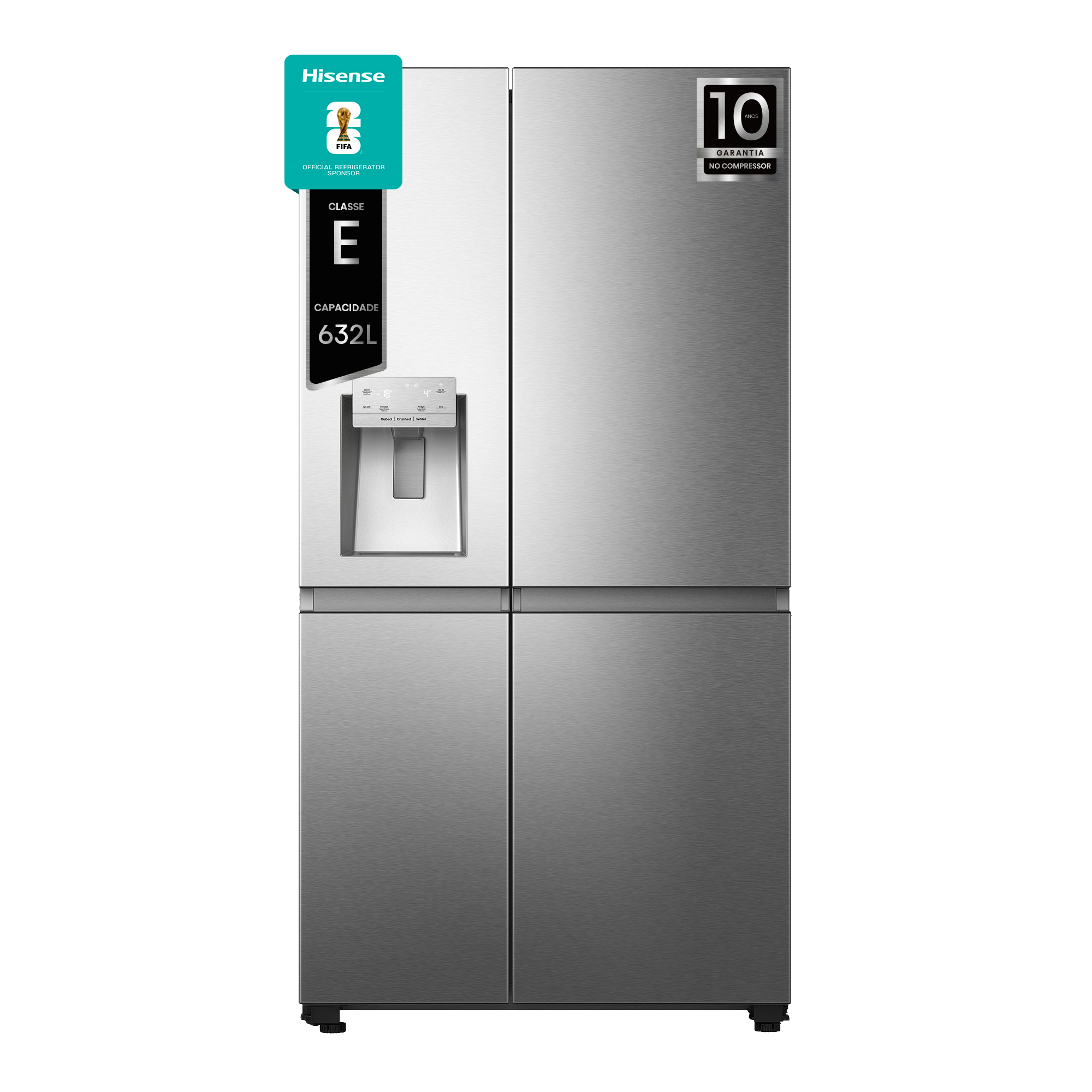 RS818N4TIE1 - Frigorífico Americano Side By Side, Classe E, 632L