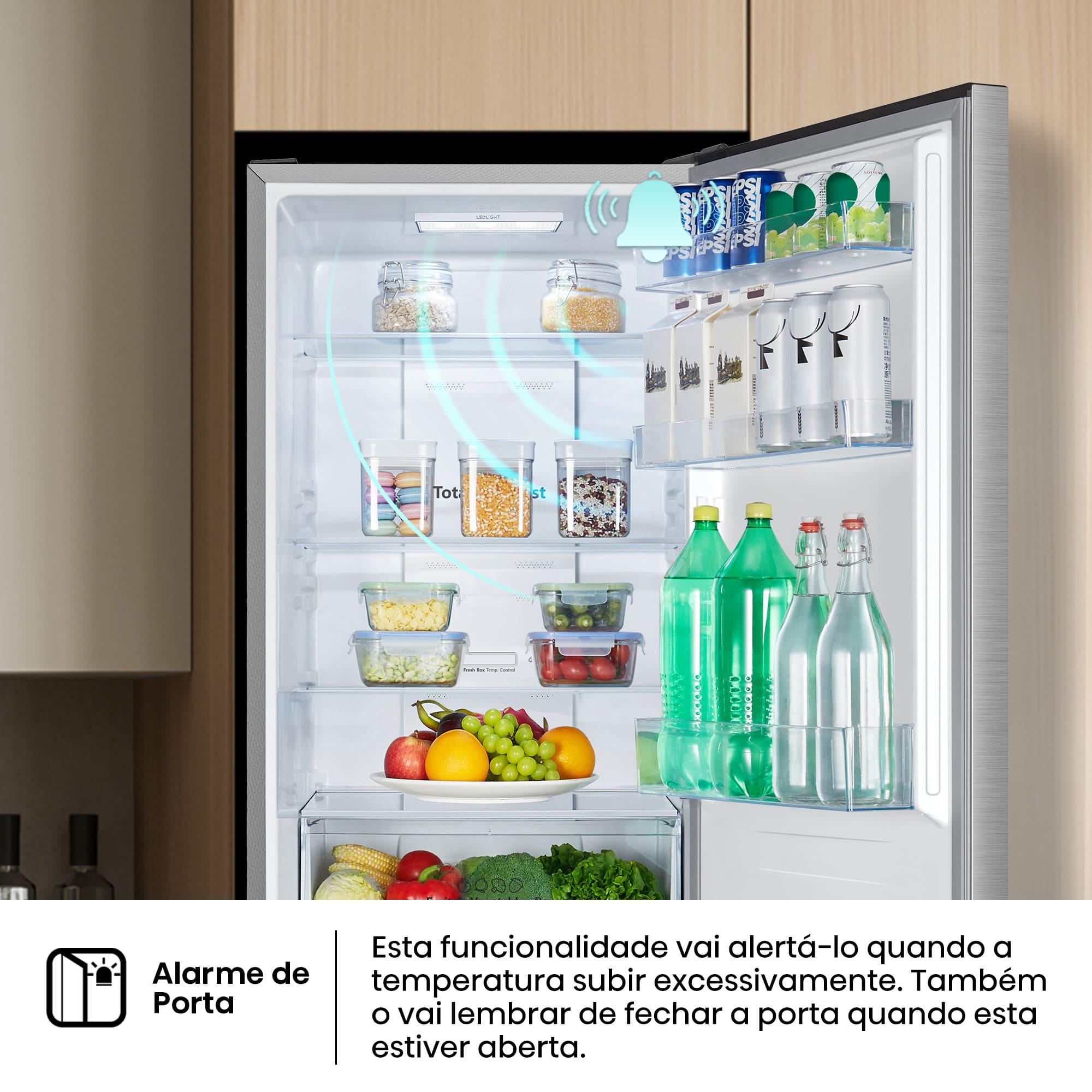 Hisense - RB390N4BCC – Combinado 2 Portas, Classe C, 304L