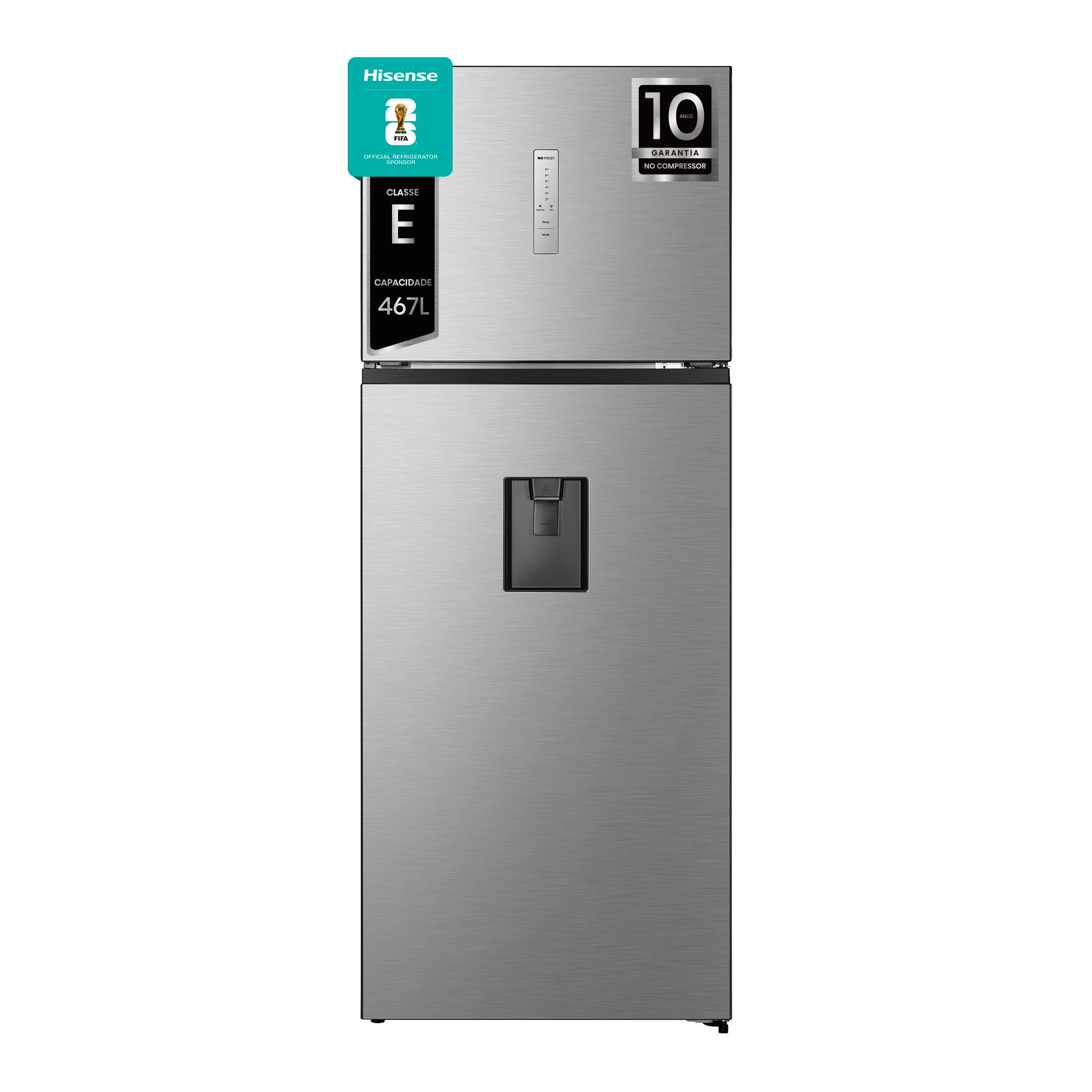 Hisense - Frigorífico Duas portas RT600N4WC2, 1850 x 704 x 686 mm, 