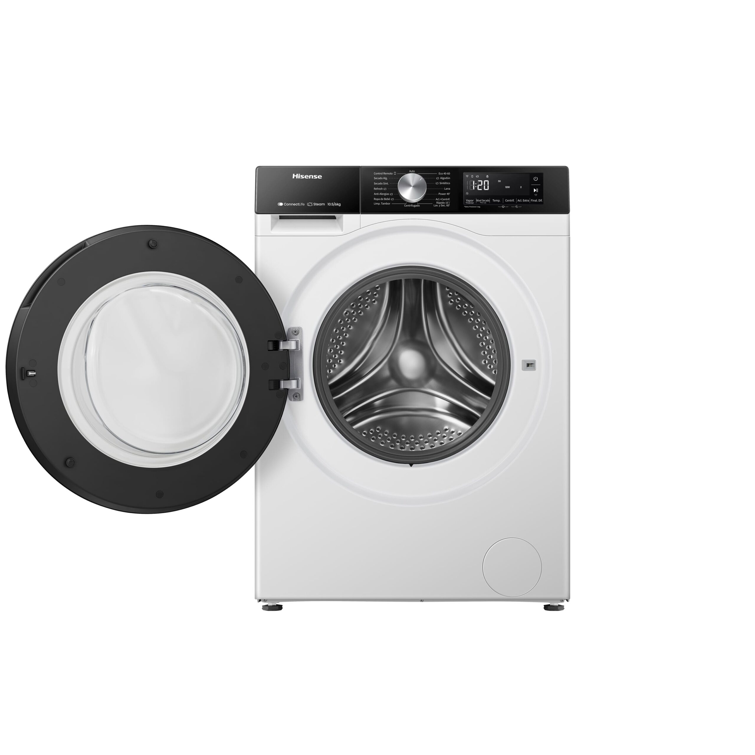 Hisense - WD3S1043BW3 – Máquina de Lavar e Secar Roupa Serie 3S, 10,5/6 Kg, Classe D/A -20%
