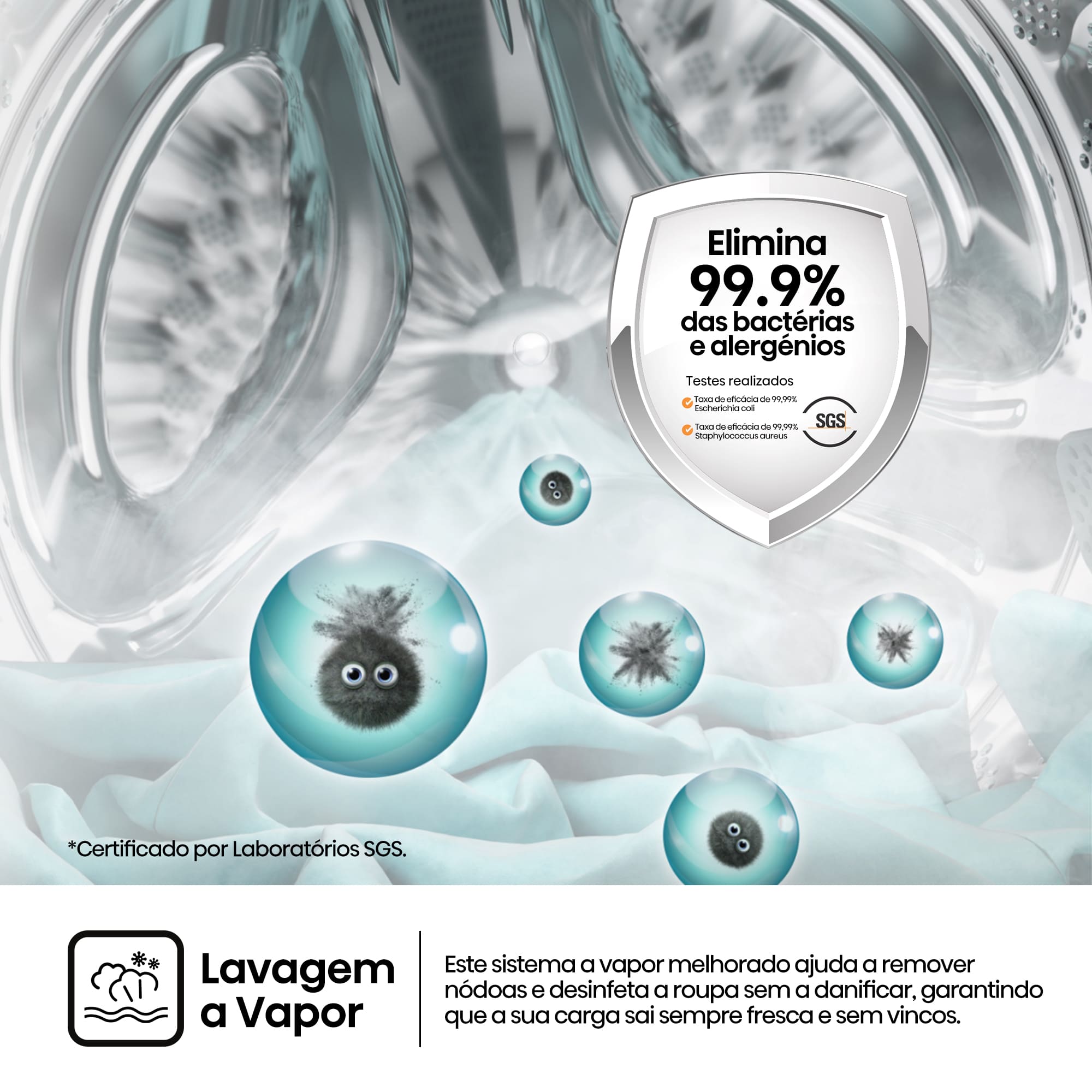 Hisense - WF1Q9041BW – Máquina de Lavar Roupa Serie 1Q, 9Kg, Classe A -10%