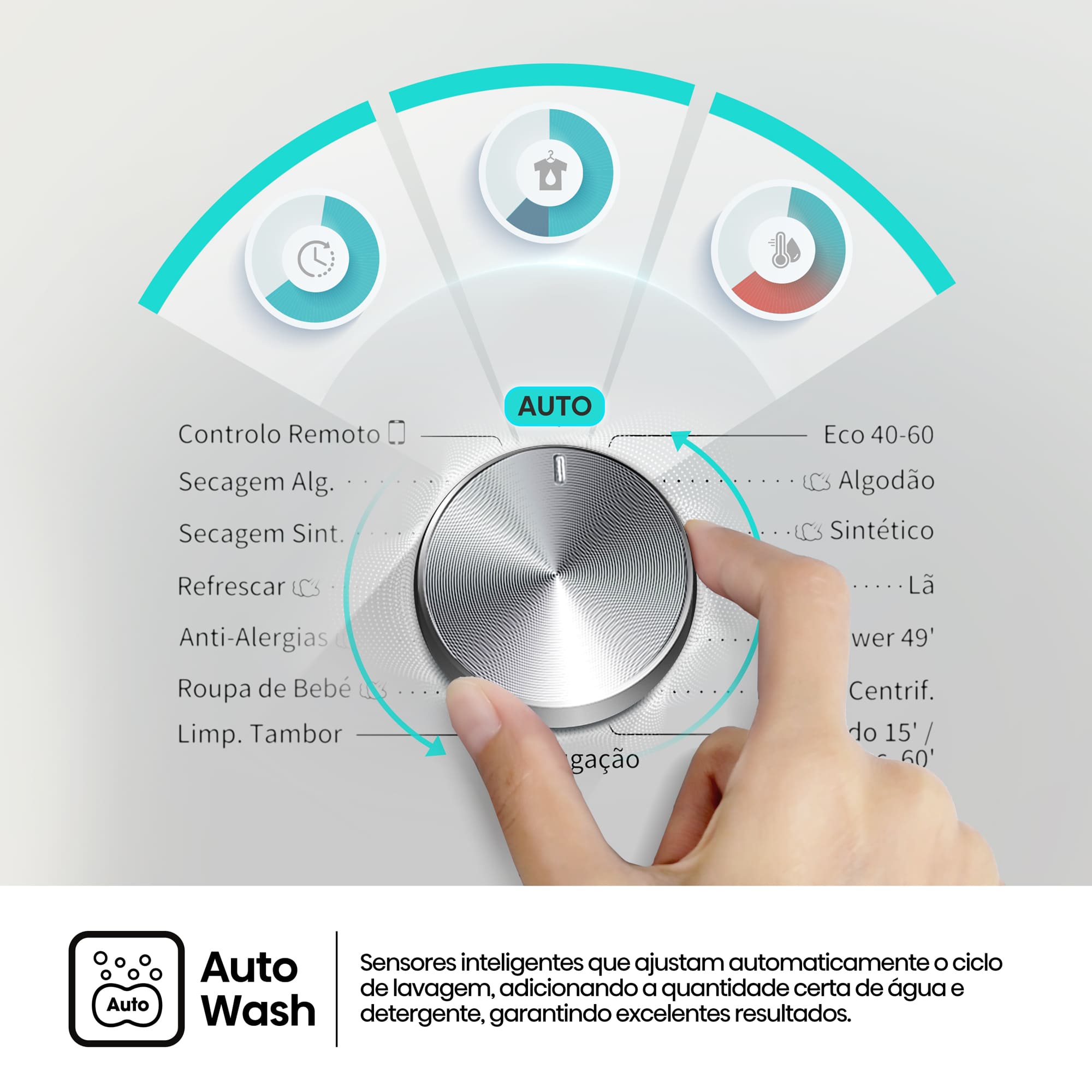 Hisense - WD3S8043BW3 – Máquina de Lavar e Secar Roupa Serie 3S, 8/5 Kg, Classe D/A -30%