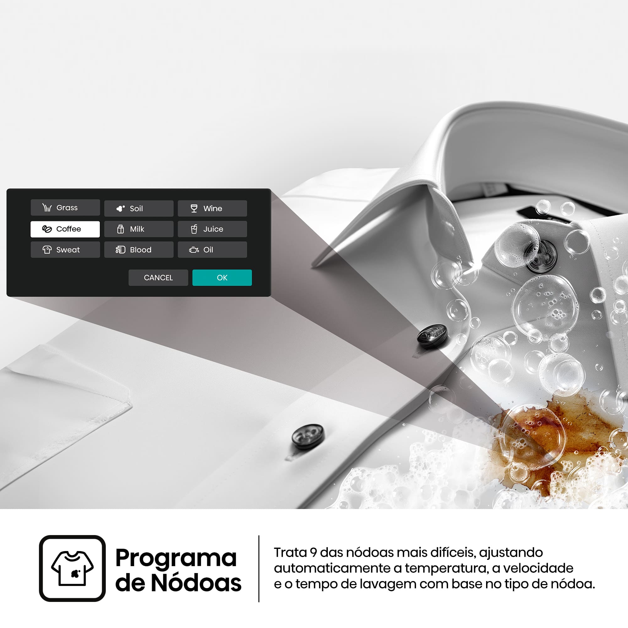 Hisense - WF5I8043BWF – Máquina de Lavar Roupa Serie 5i, 8Kg, Classe A